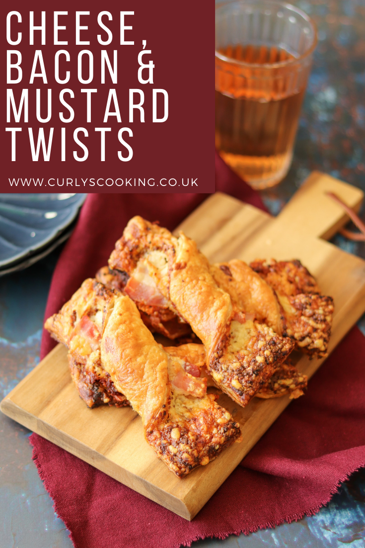 Cheese, Bacon & Mustard Twists Curly's Cooking