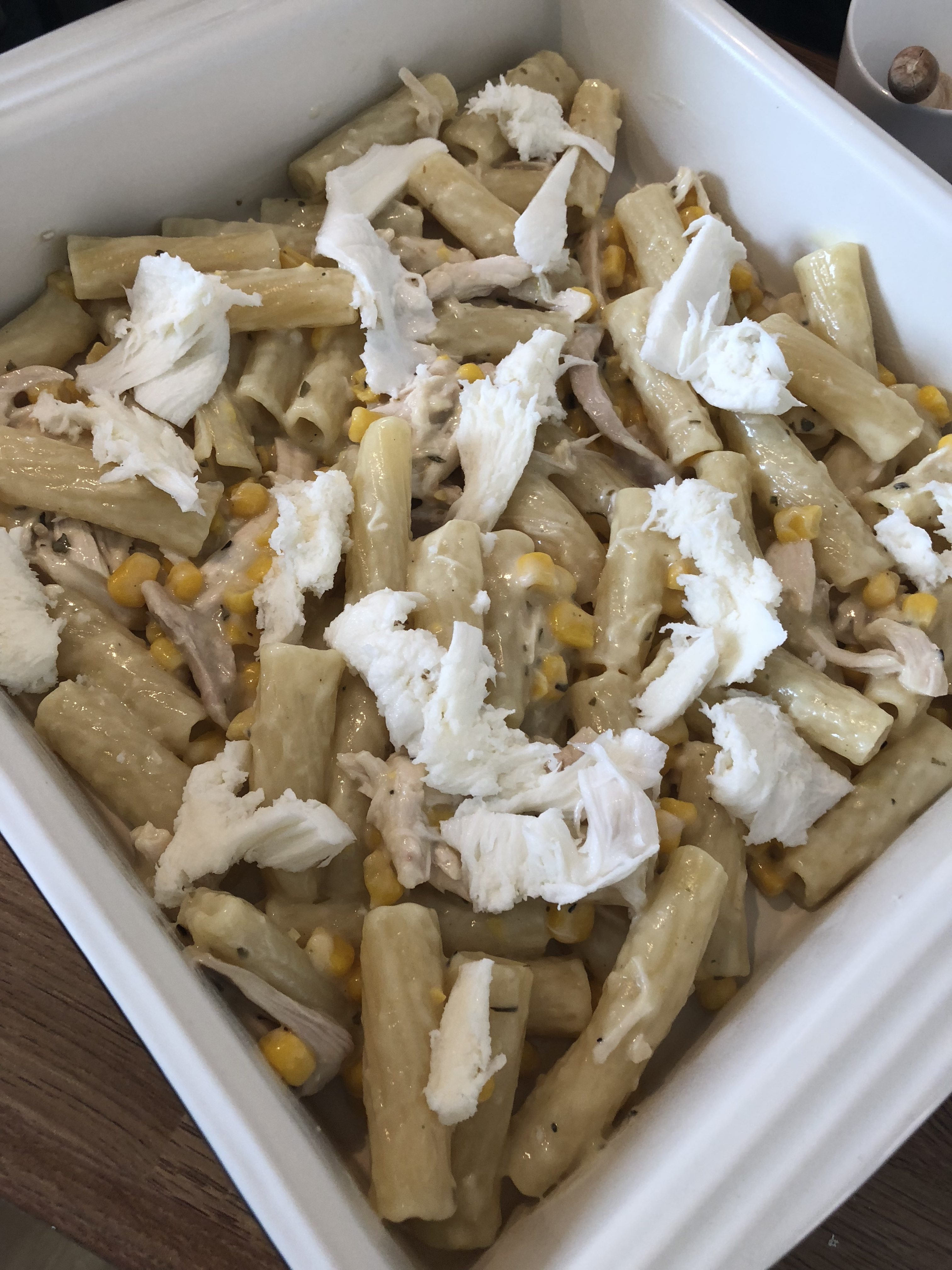 Skinny Chicken & Prosciutto Pasta Bake Curly's Cooking