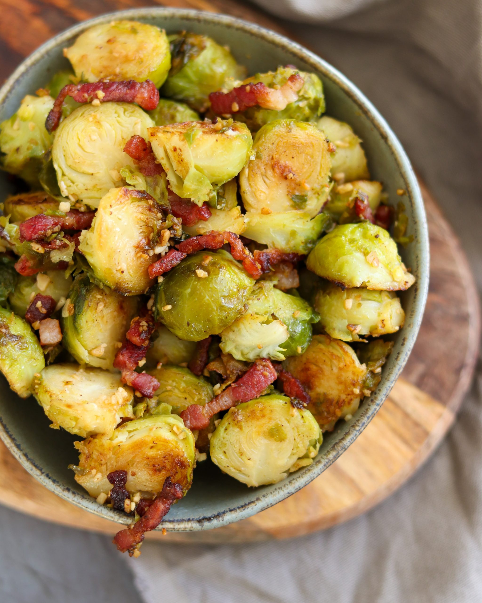 Brussels Sprouts with Bacon & Garlic Curly's Cooking