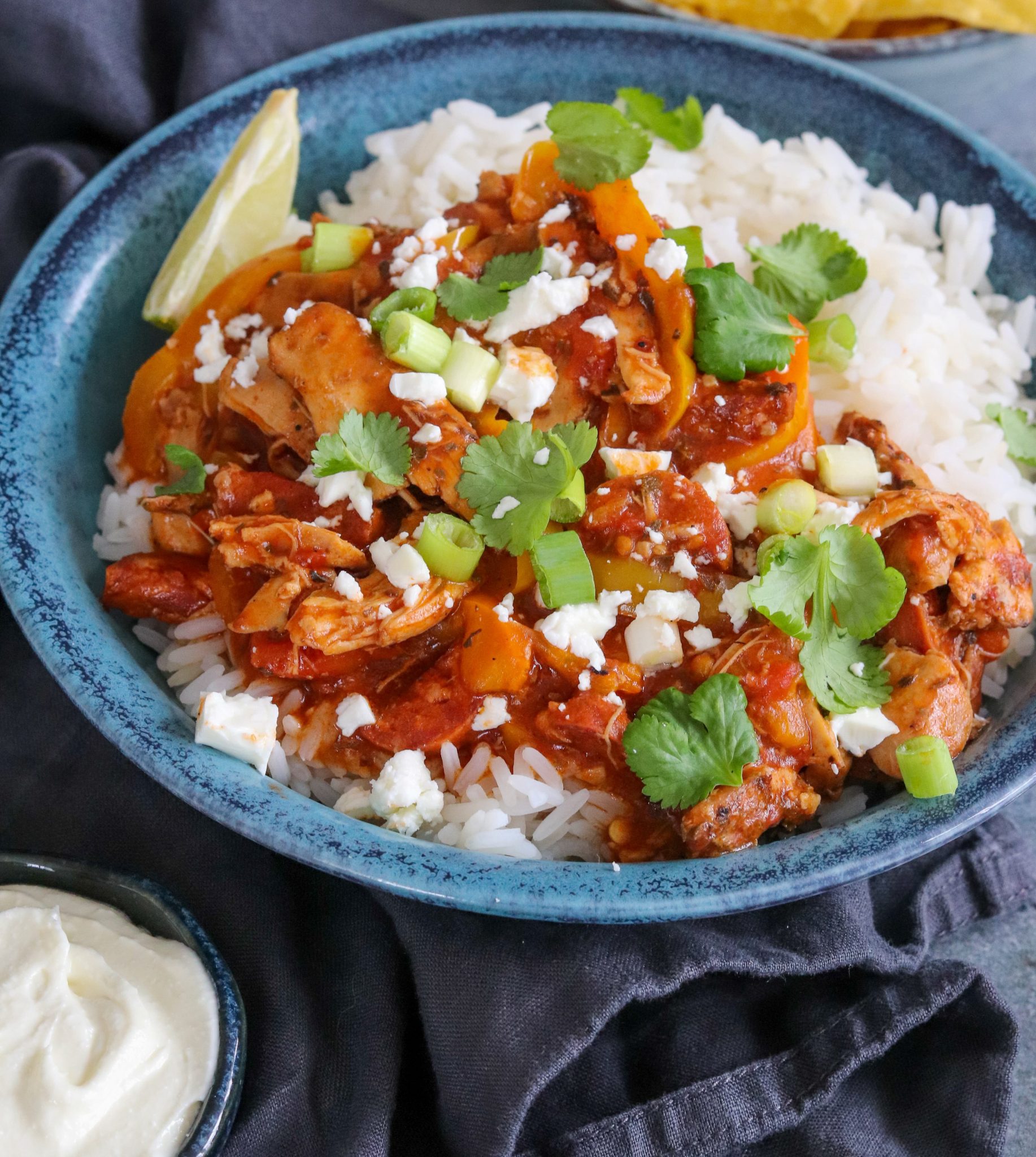 Slow Cooker Chicken & Chorizo Stew – Curly's Cooking