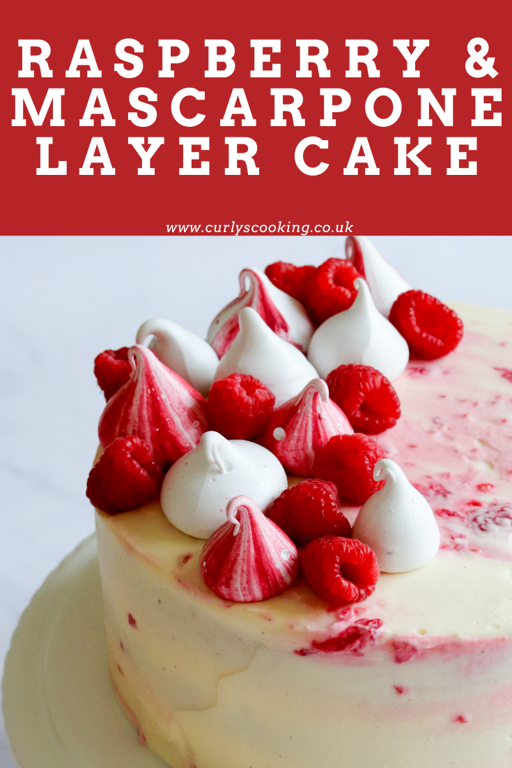Raspberry & Mascarpone Layer Cake Curly's Cooking