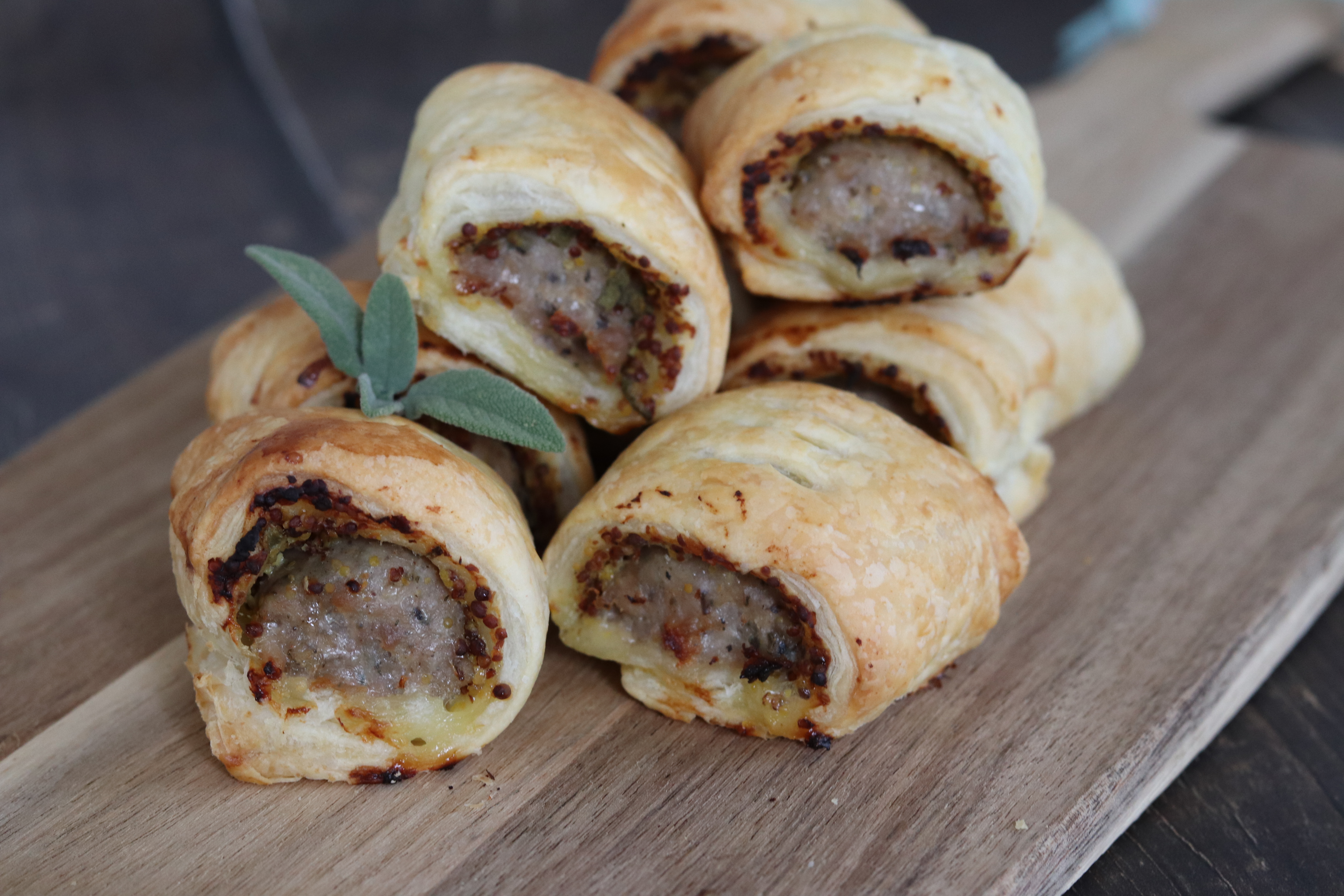 Mustard & Sage Sausage Rolls