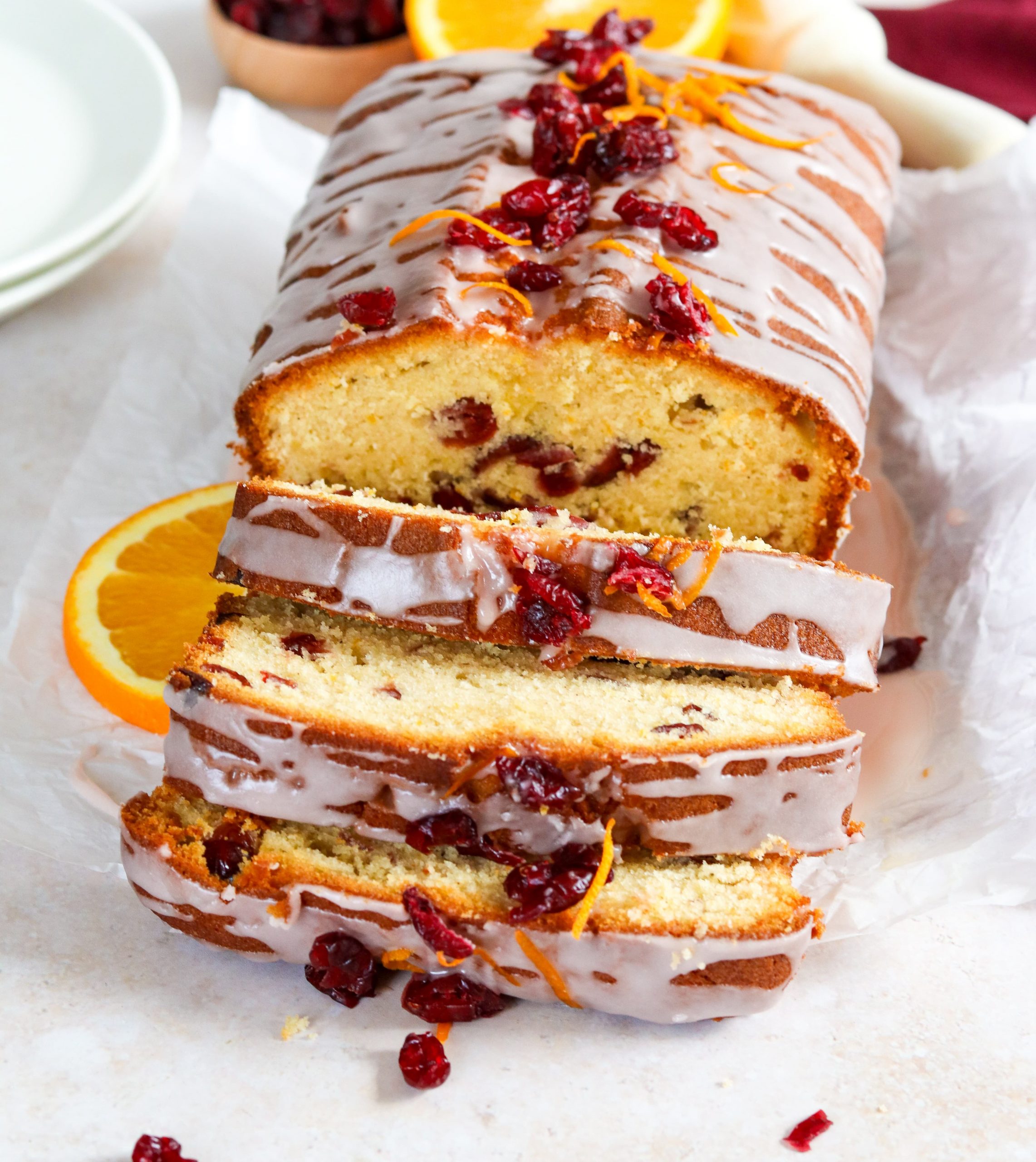 Orange &amp; Cranberry Loaf Cake
