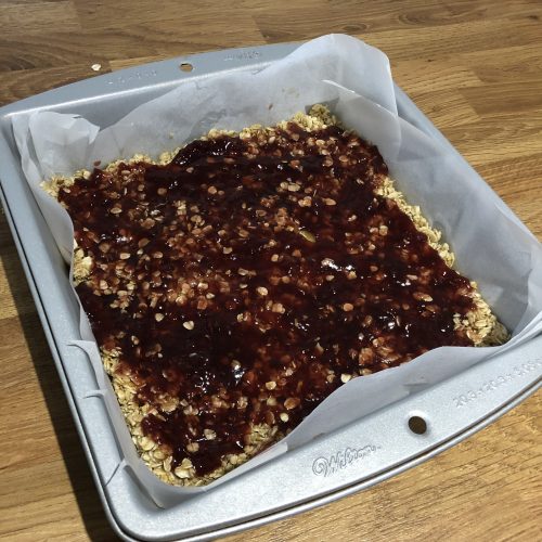 Easy Jam Flapjacks Curly's Cooking