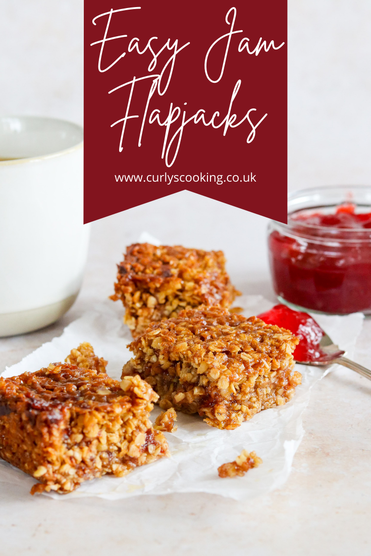 Easy Jam Flapjacks Curly's Cooking