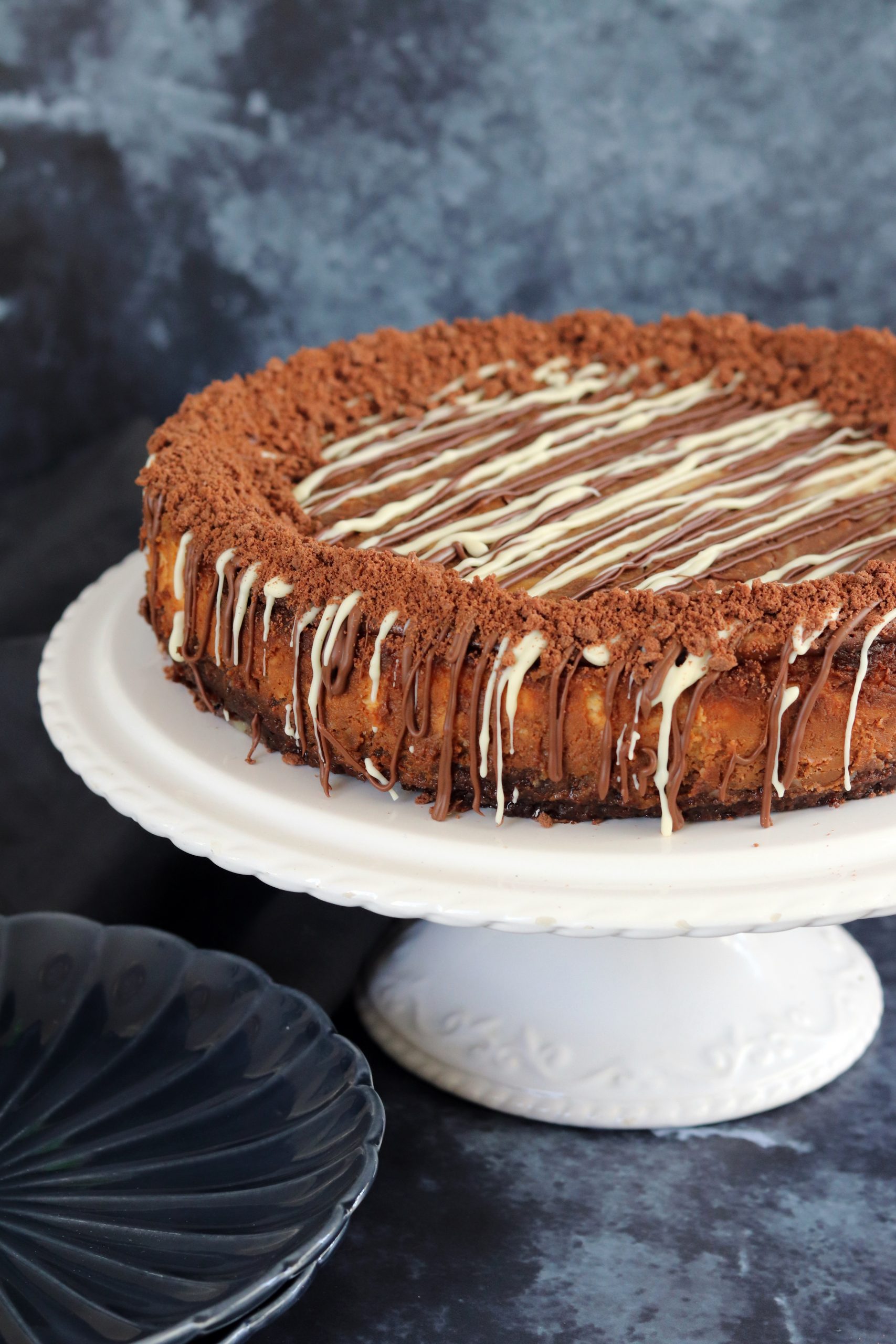Baked Marbled Chocolate Cheesecake Curly's Cooking