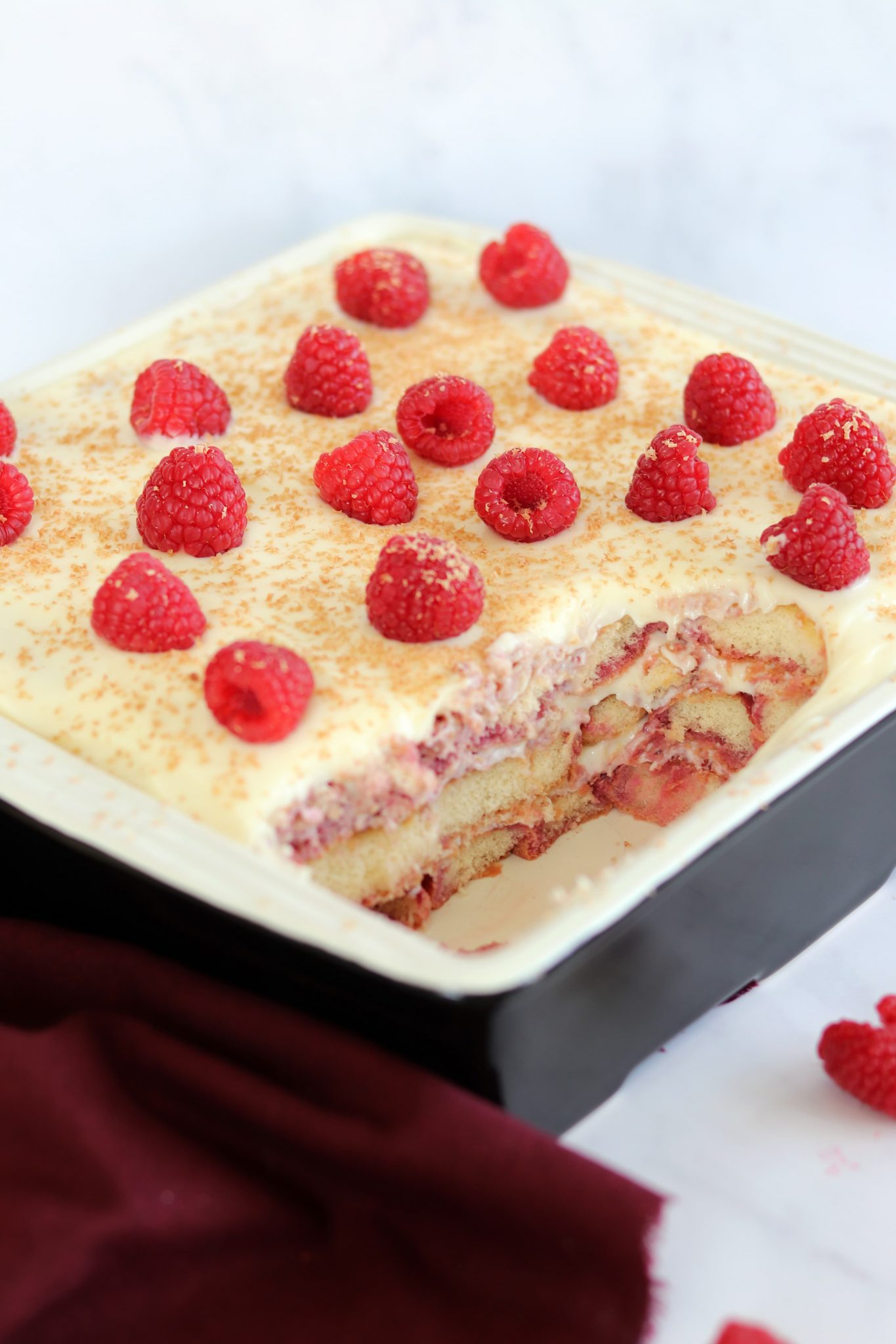 Raspberry & Mascarpone Sponge Pudding Curly's Cooking