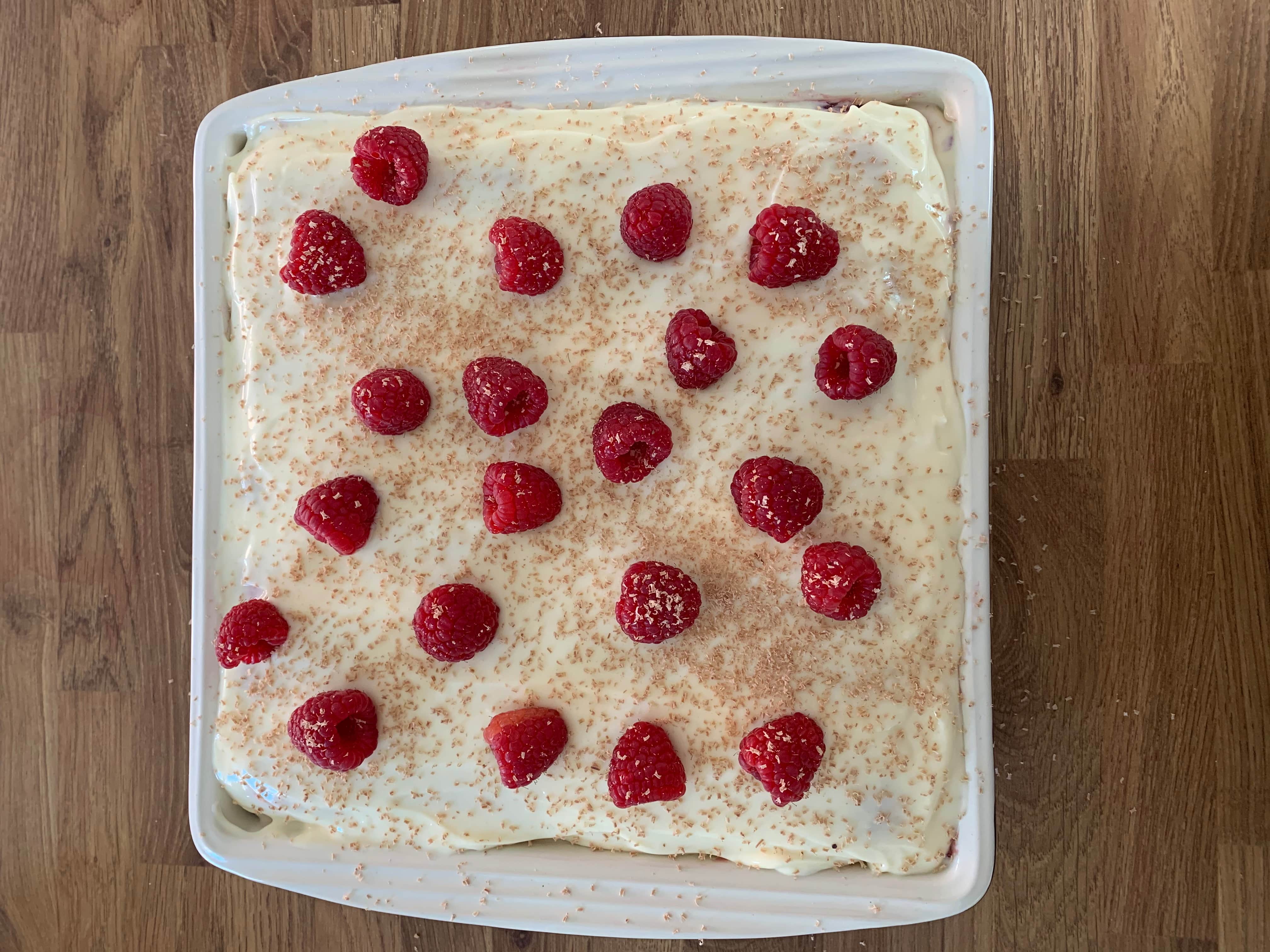 Raspberry & Mascarpone Sponge Pudding Curly's Cooking