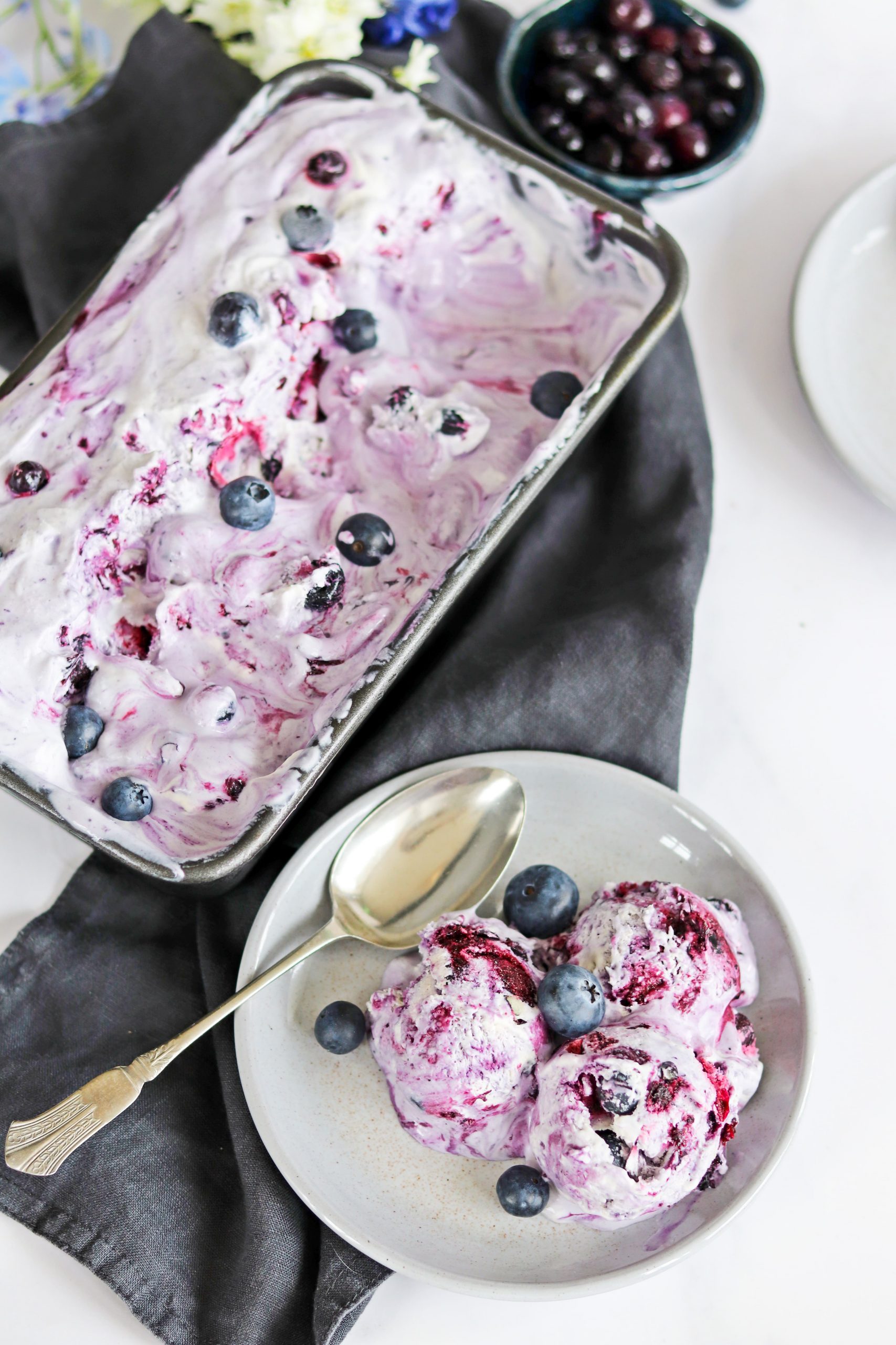 Blueberry Swirl Ice Cream