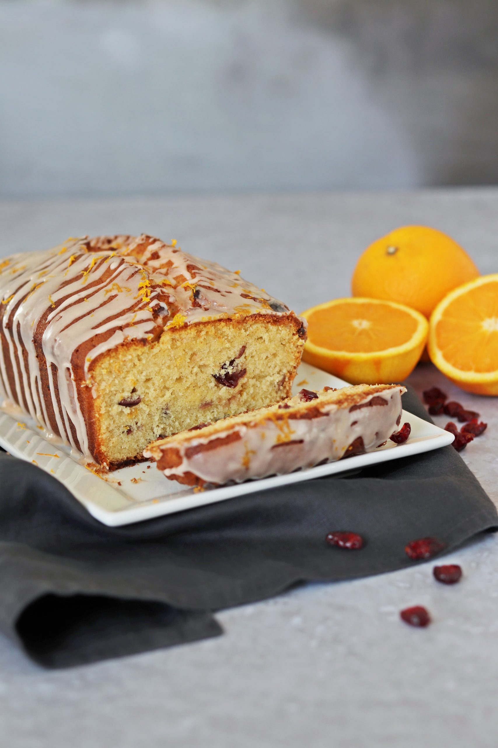 Orange & Cranberry Loaf Cake