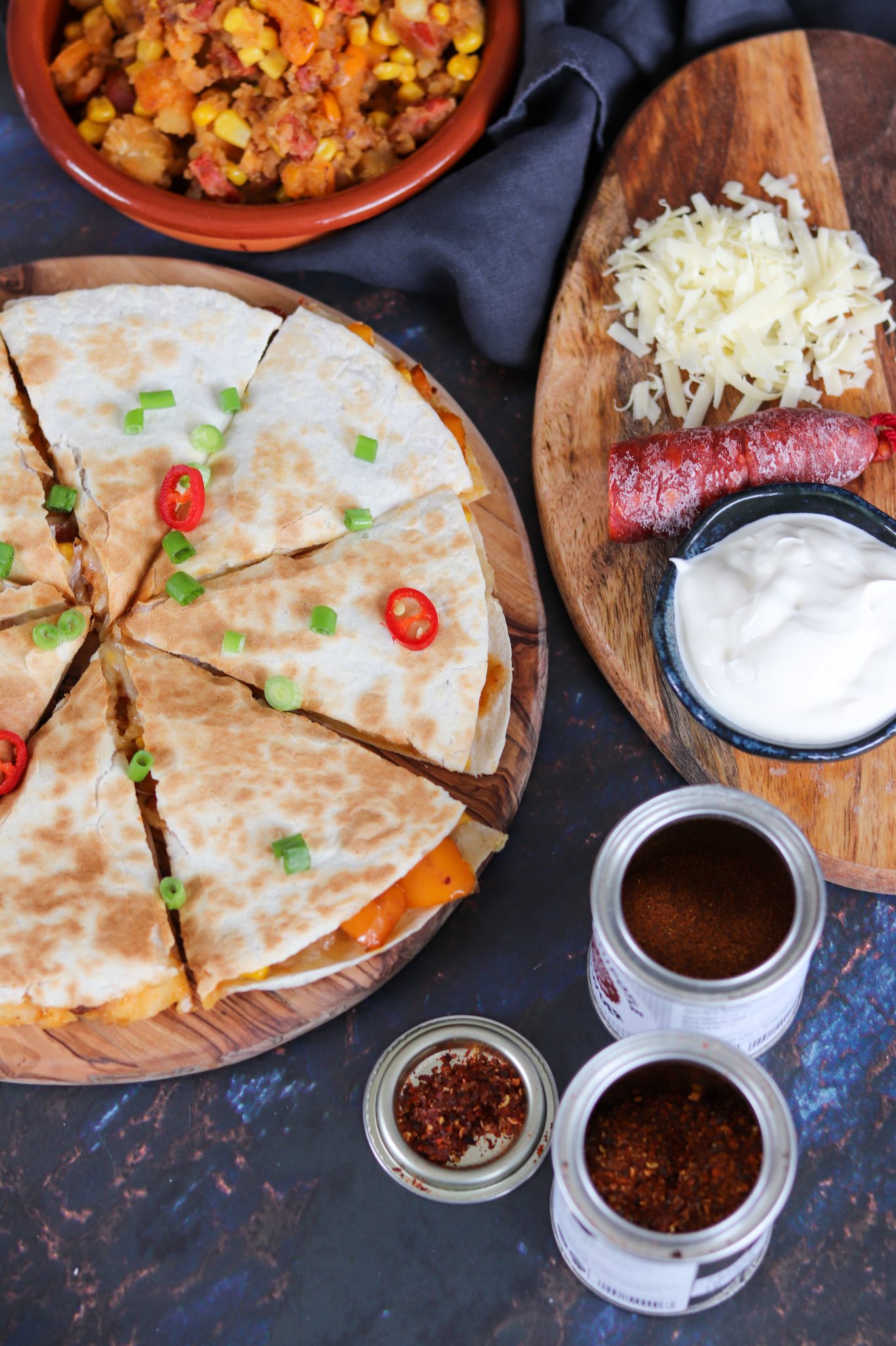 Chorizo & Potato Quesadillas Curly's Cooking