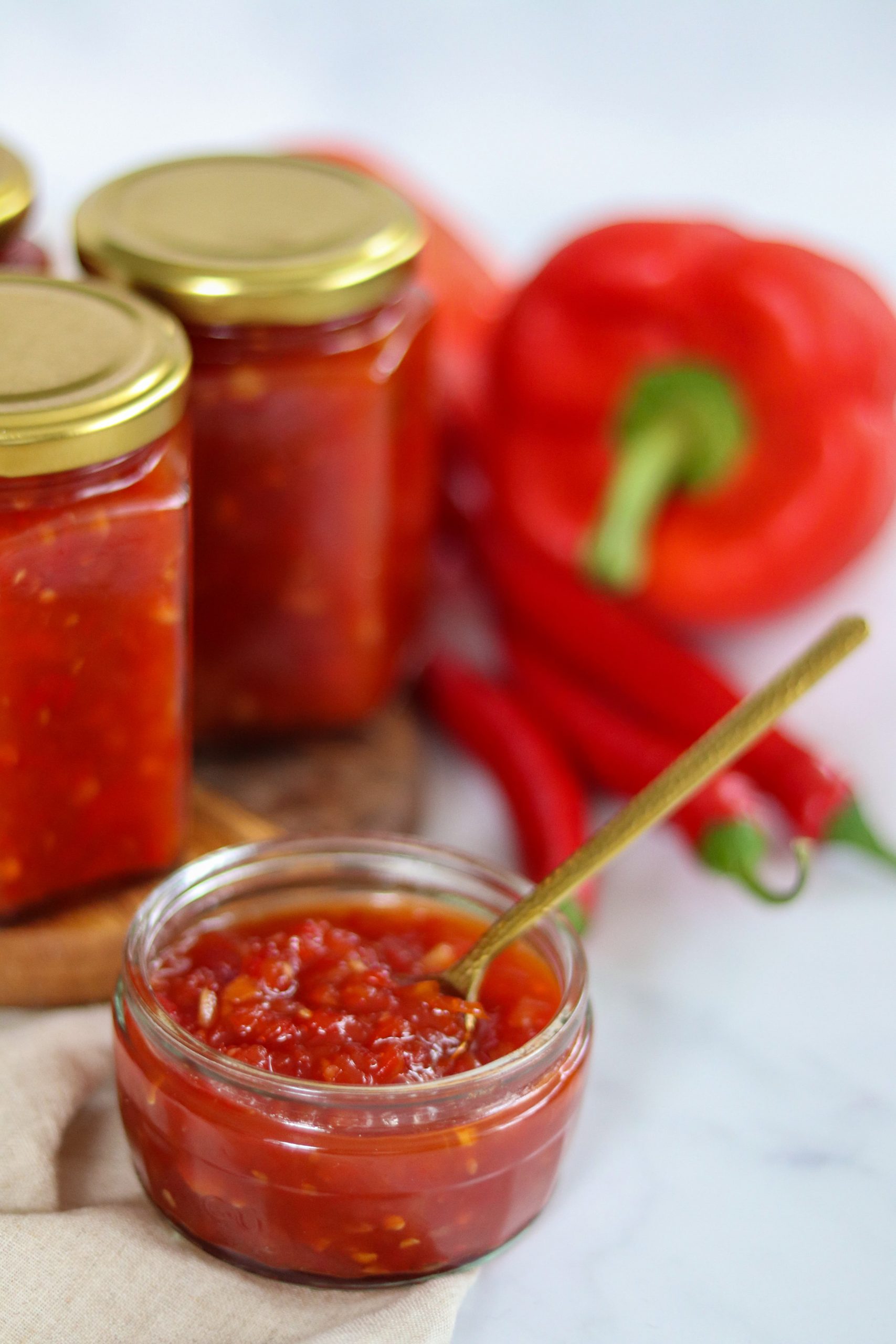 RED BELL PEPPER ANCHO CHILI JAM