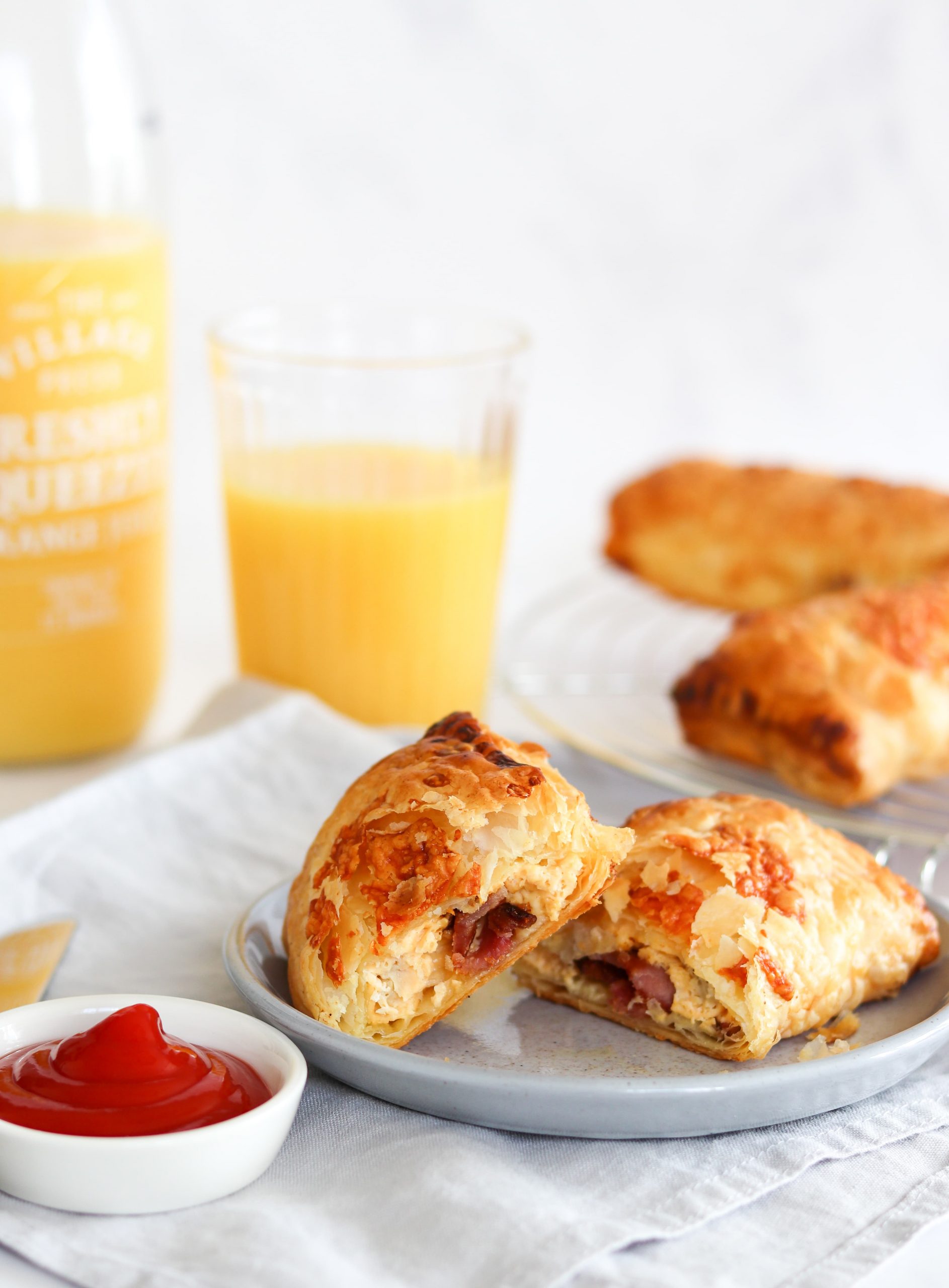 Egg & Bacon Puff Pastries