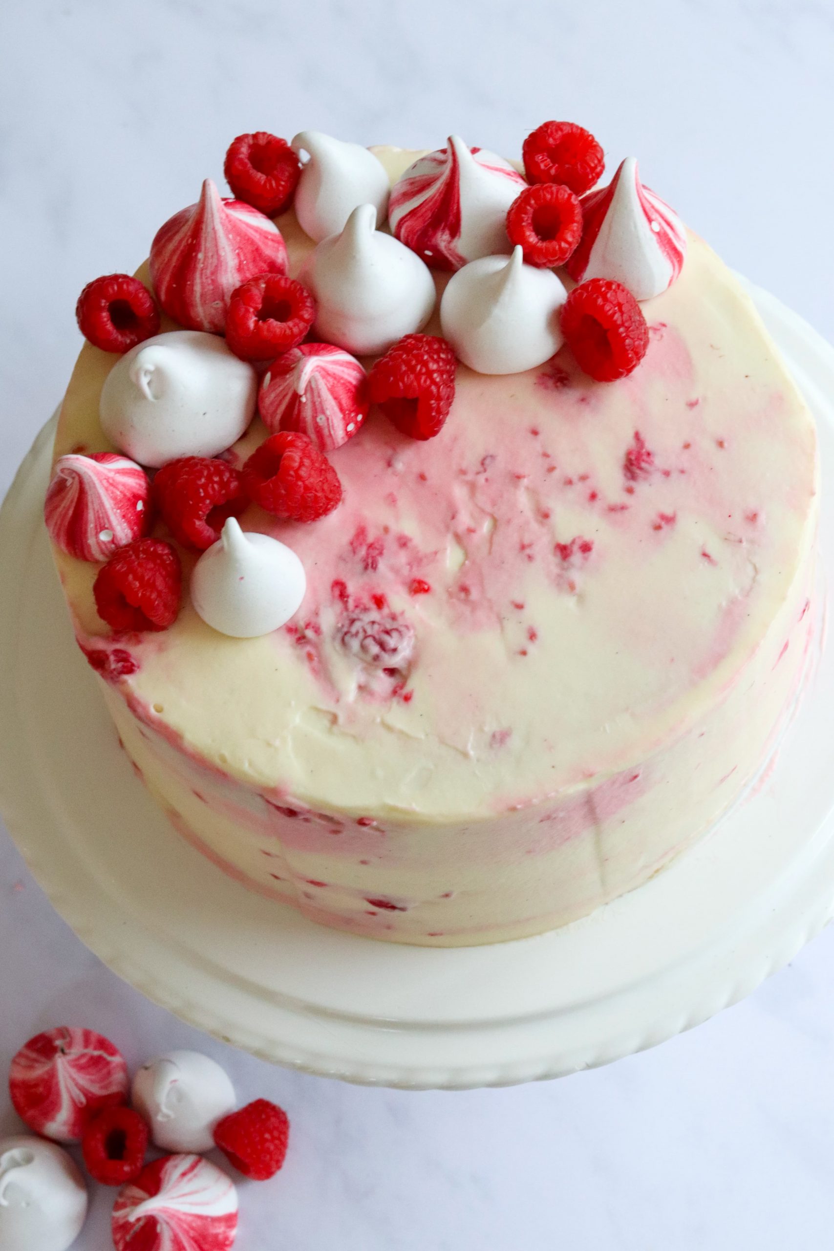 Raspberry & Mascarpone Layer Cake – Curly's Cooking