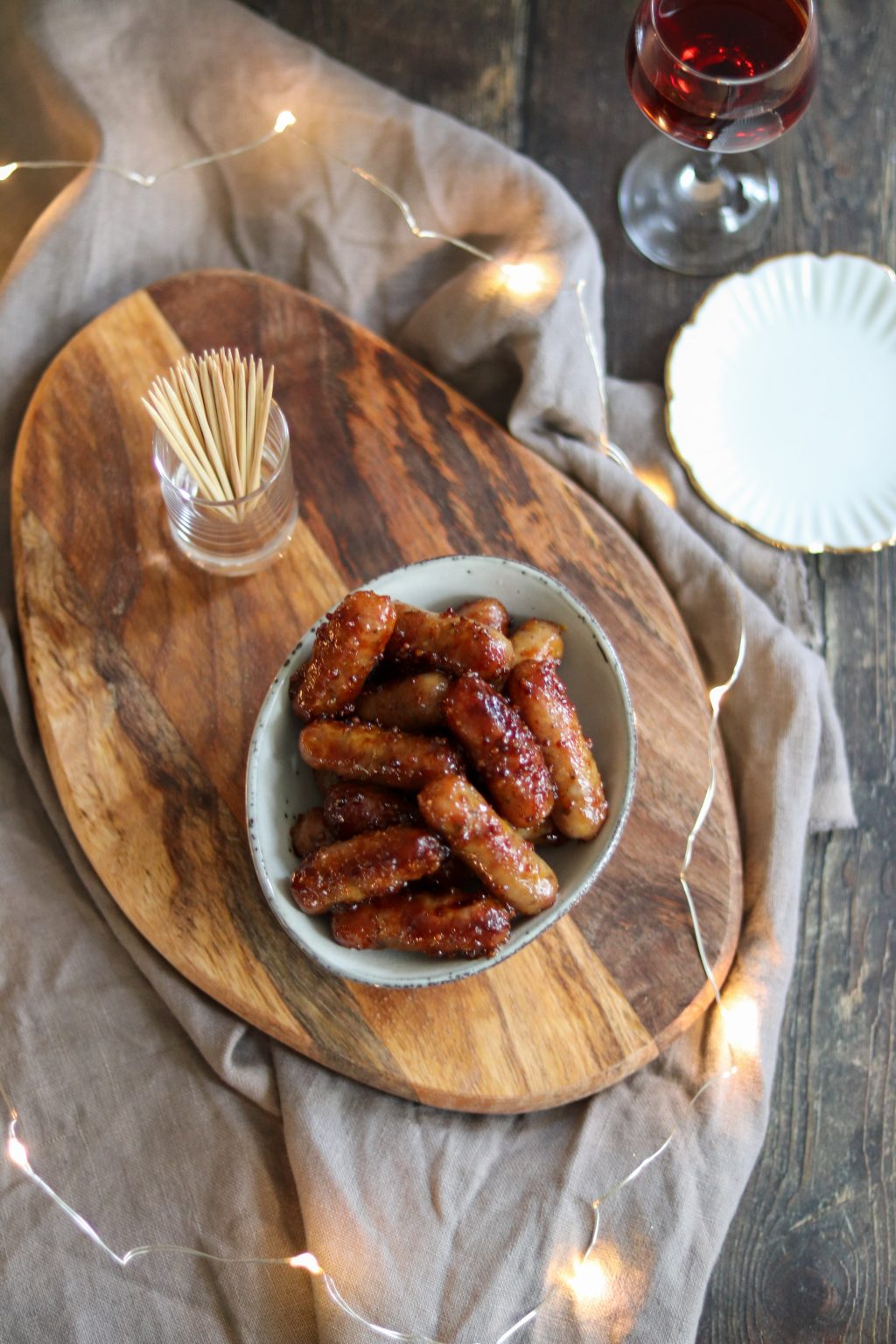 Honey & Mustard Cocktail Sausages Curly's Cooking