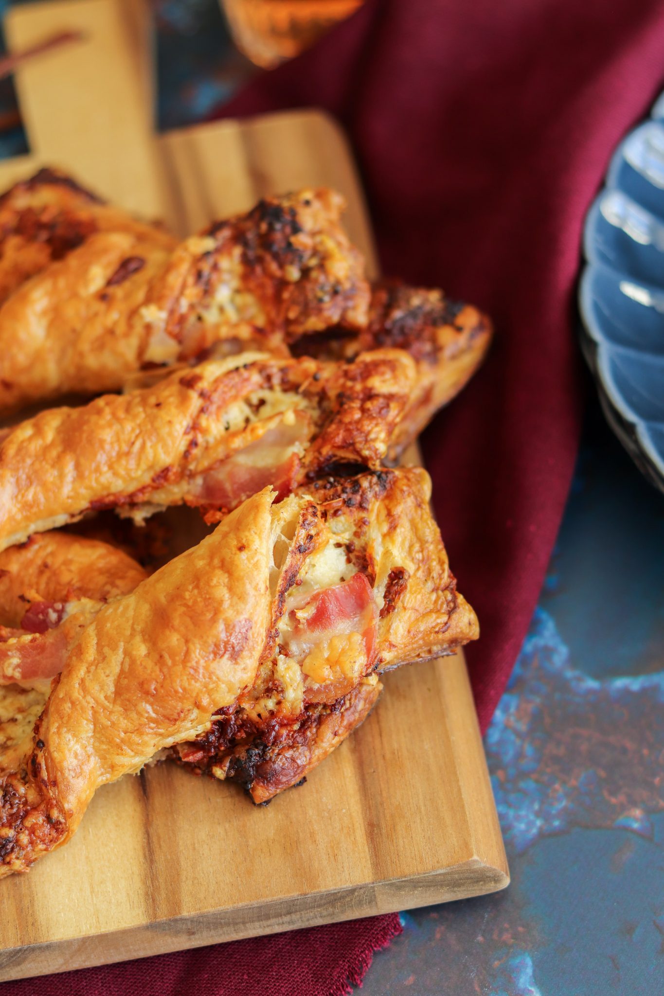 Cheese, Bacon & Mustard Twists Curly's Cooking