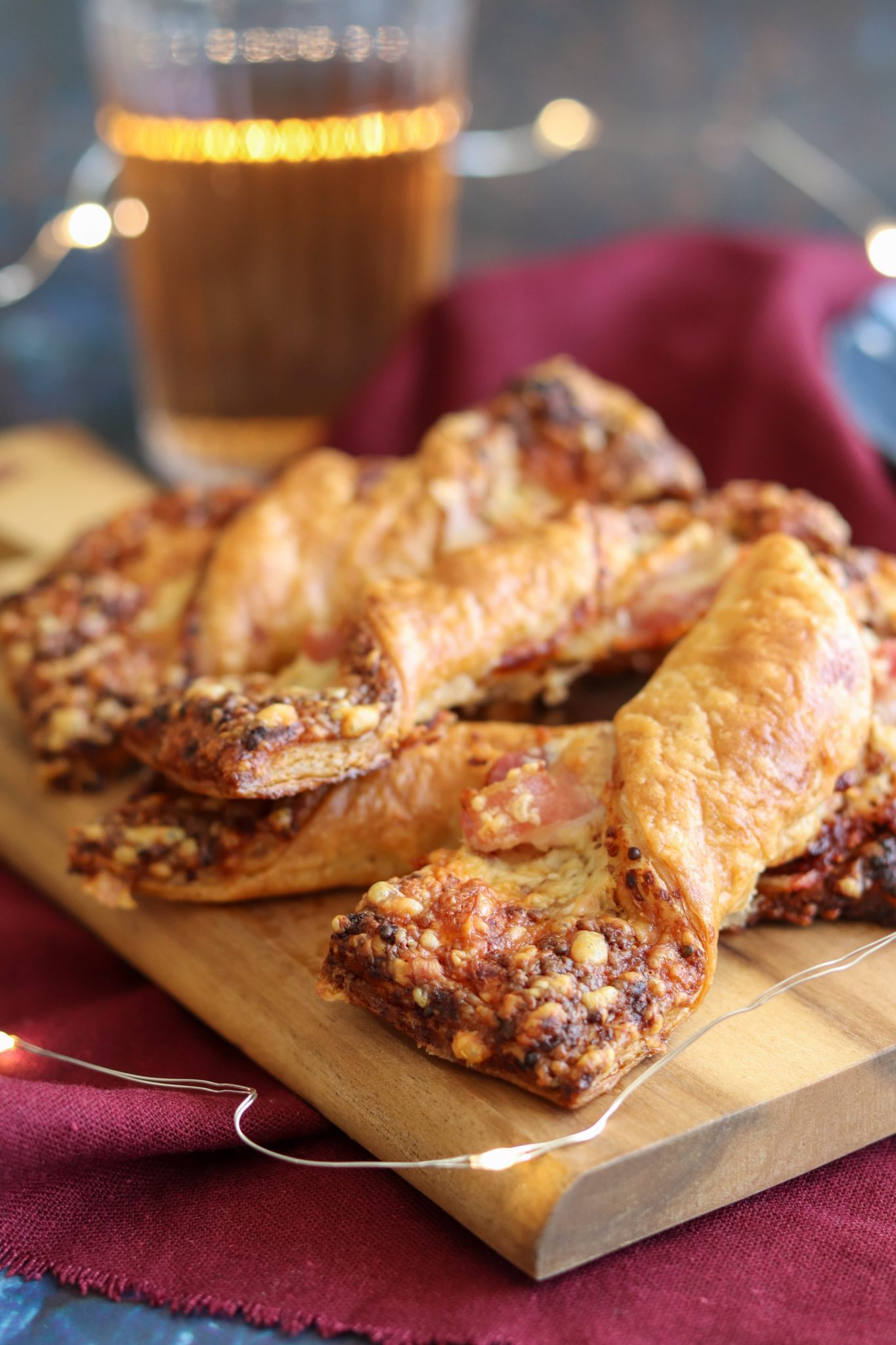 Cheese, Bacon & Mustard Twists Curly's Cooking