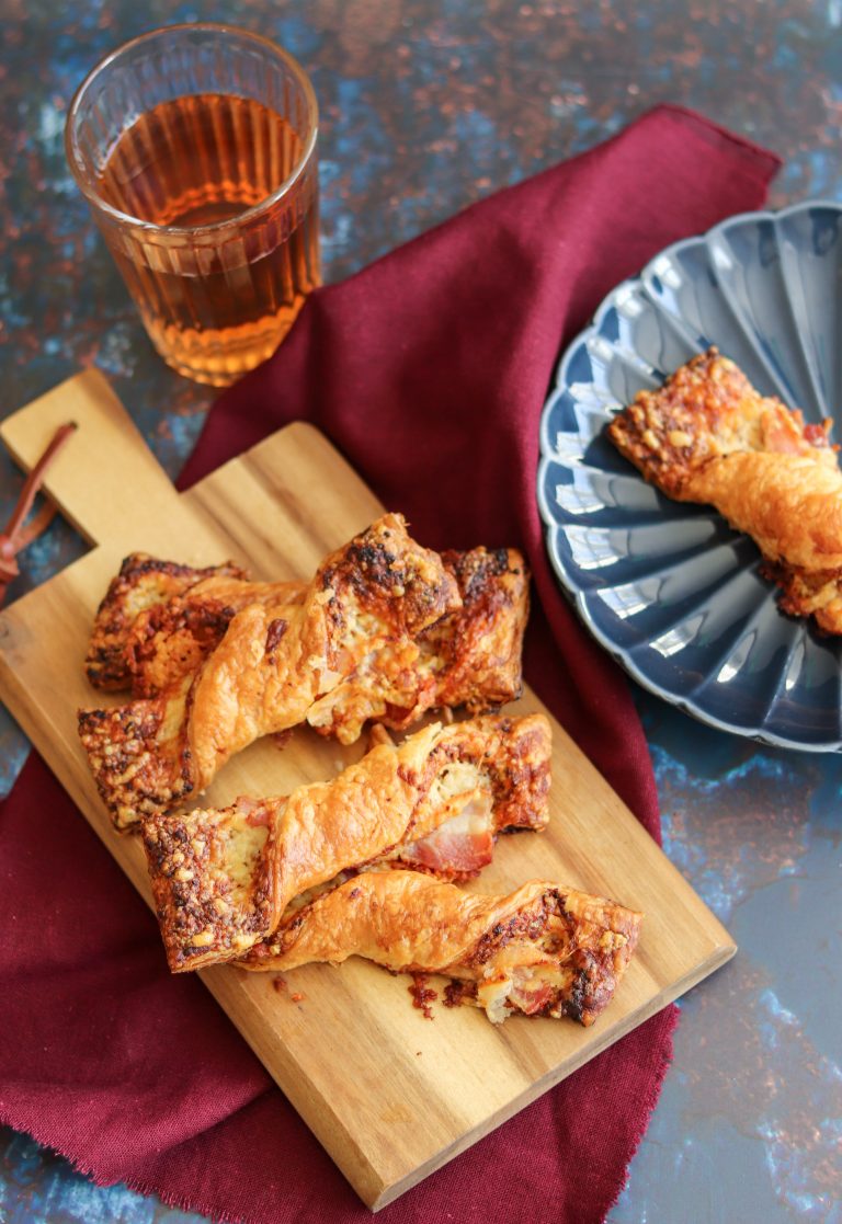 Cheese, Bacon & Mustard Twists Curly's Cooking