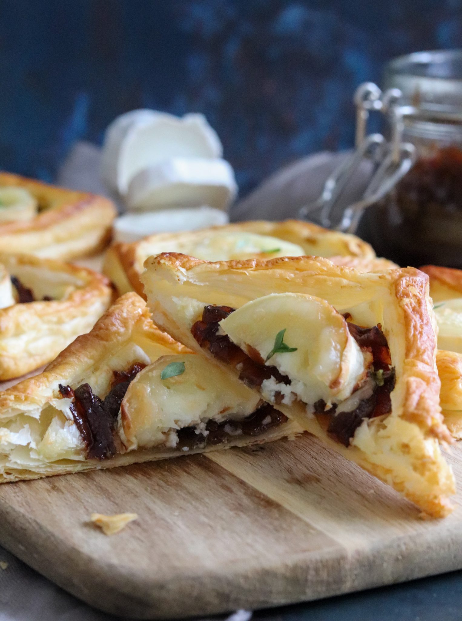 Puff Pastry Goat's Cheese & Onion Tarts Curly's Cooking