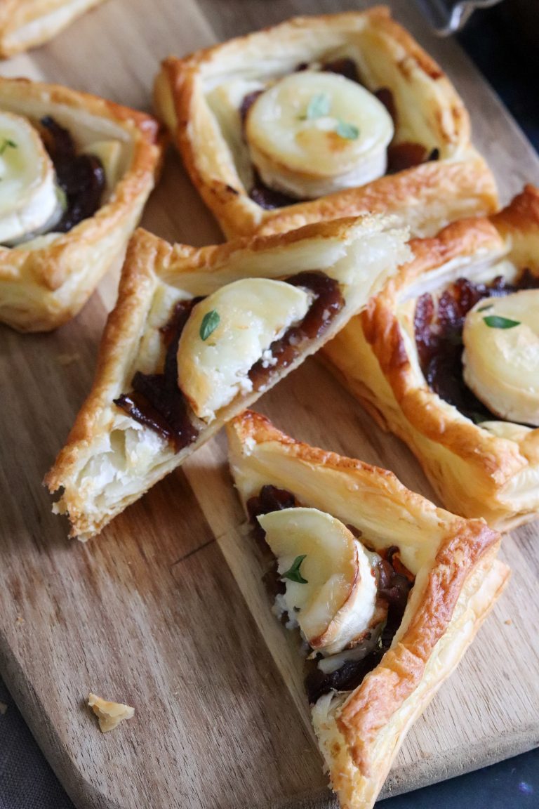 Puff Pastry Goat's Cheese & Onion Tarts Curly's Cooking