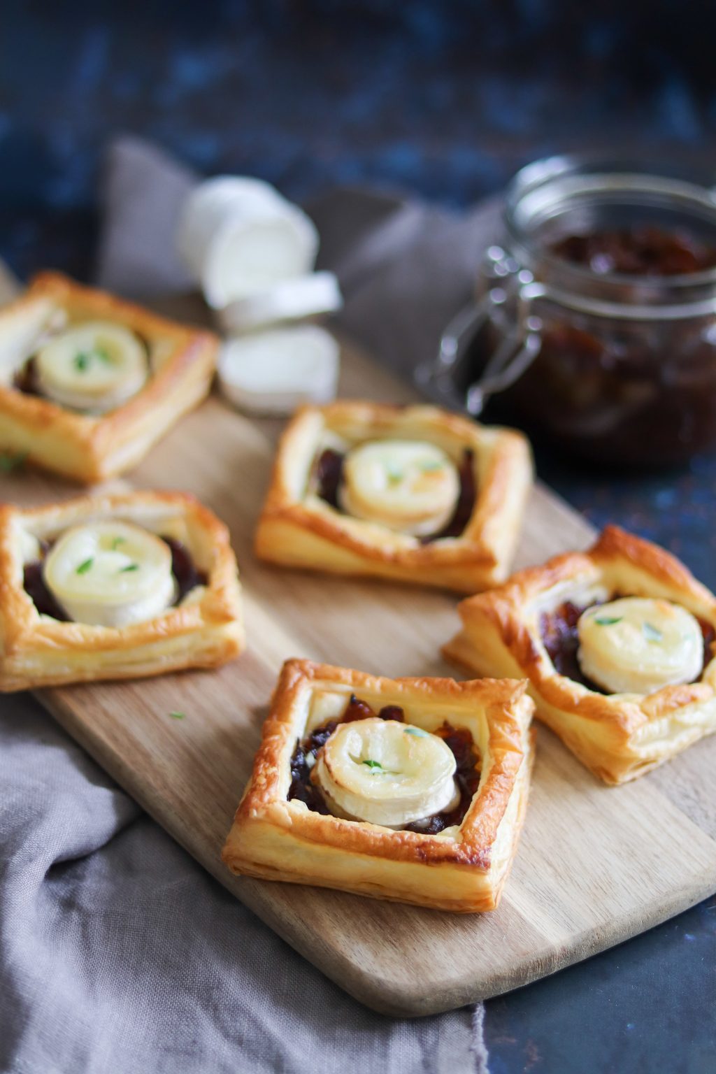 Puff Pastry Goat's Cheese & Onion Tarts Curly's Cooking