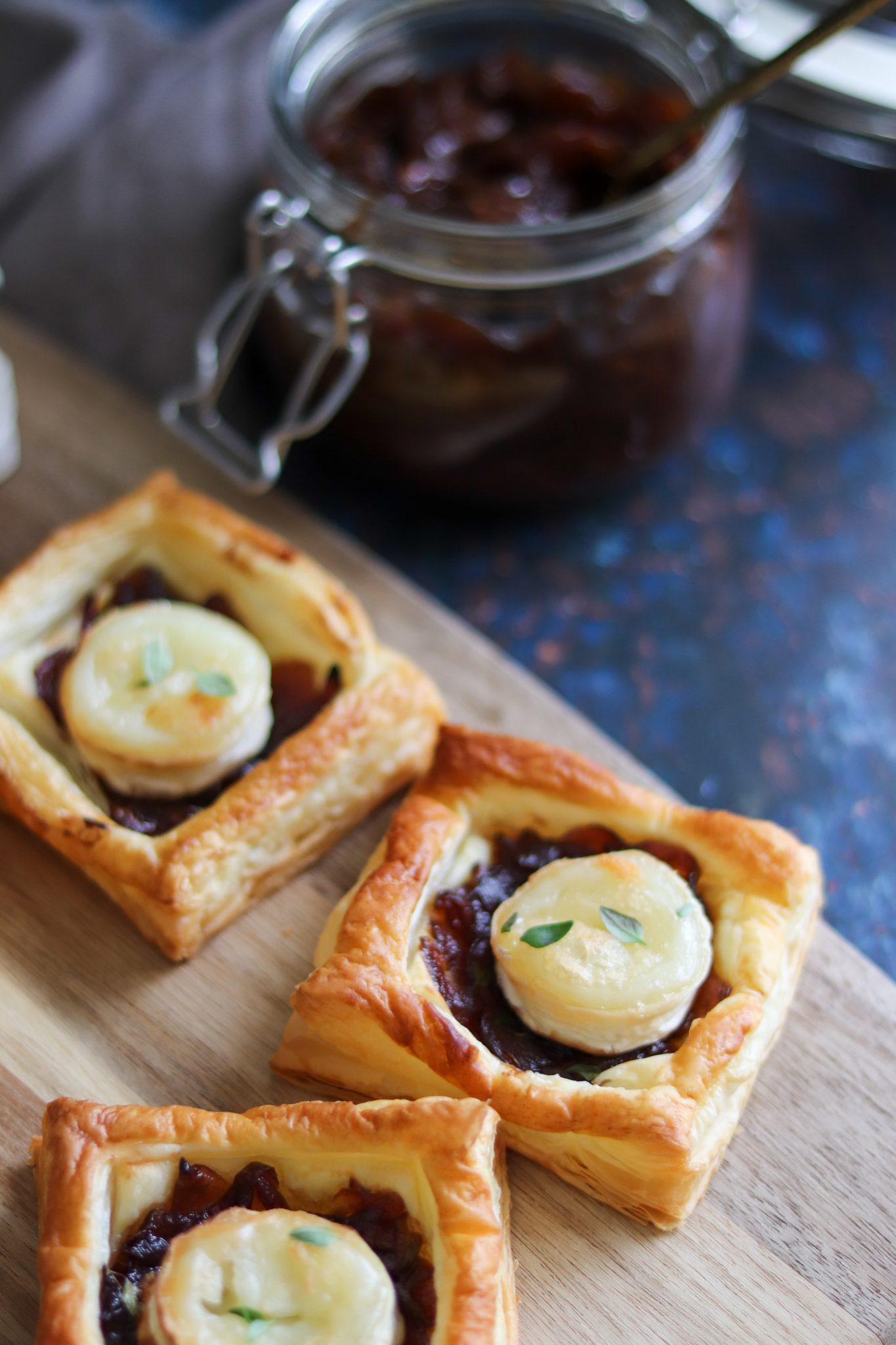 Puff Pastry Goat's Cheese & Onion Tarts Curly's Cooking