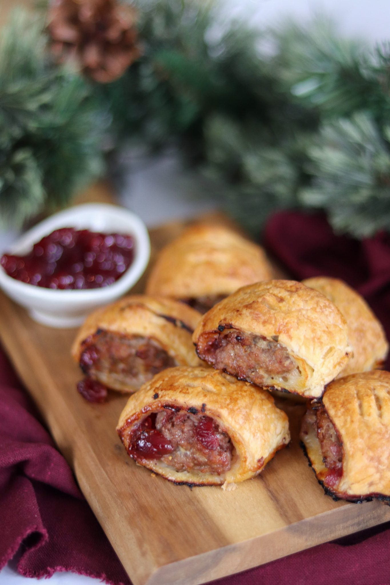 Turkey & Cranberry Sausage Rolls Turkey & Cranberry Sausage Rolls