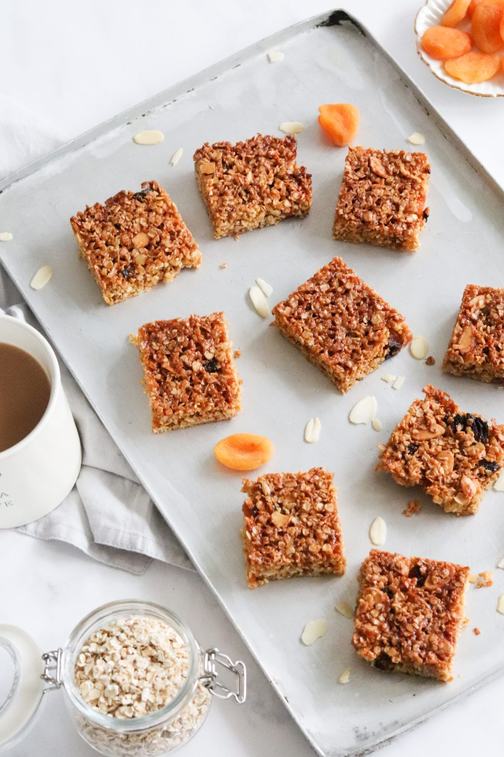 Apricot & Almond Flapjacks Curly's Cooking