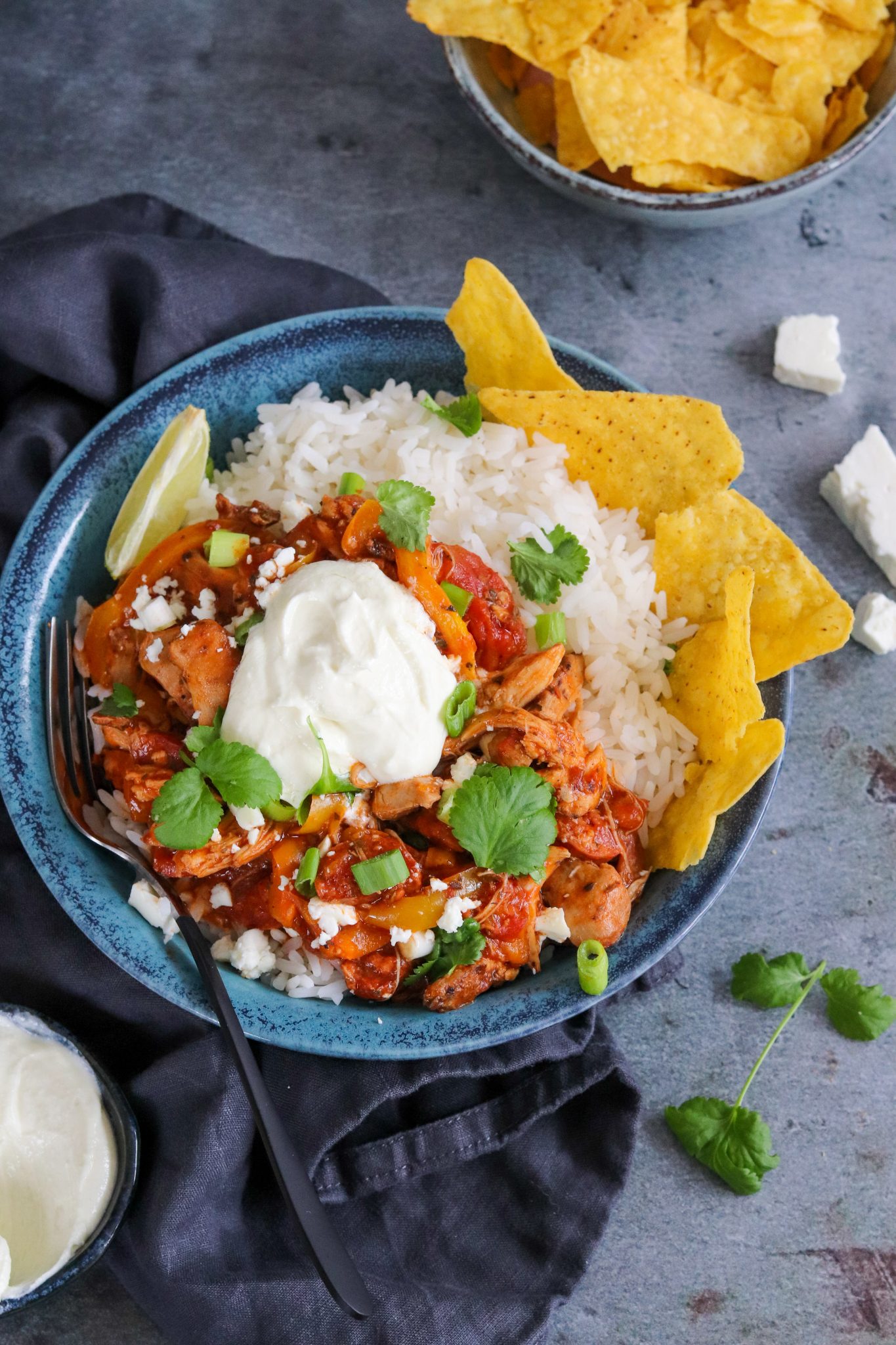 Slow Cooker Chicken & Chorizo Stew – Curly's Cooking