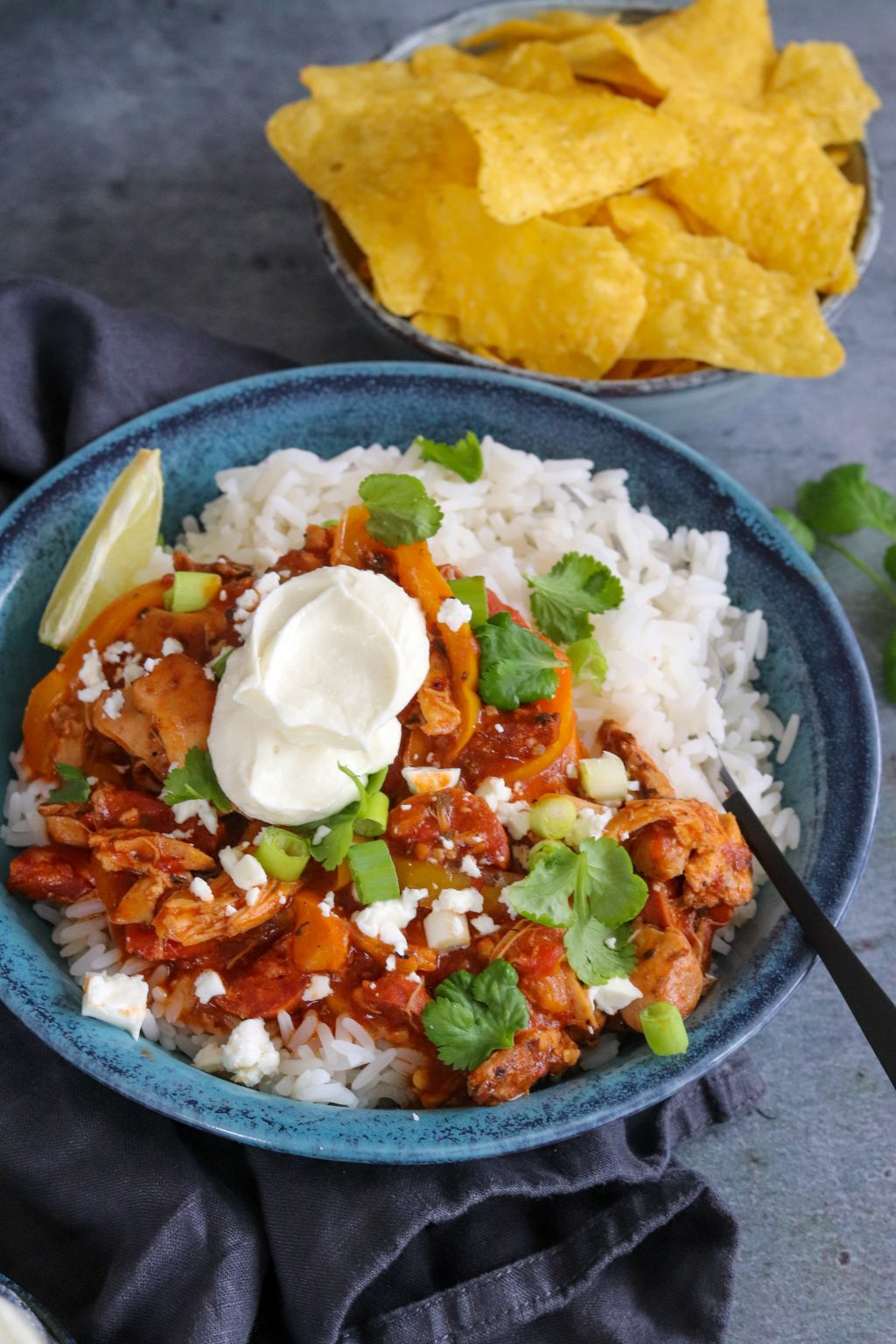 Slow Cooker Chicken & Chorizo Stew Curly's Cooking