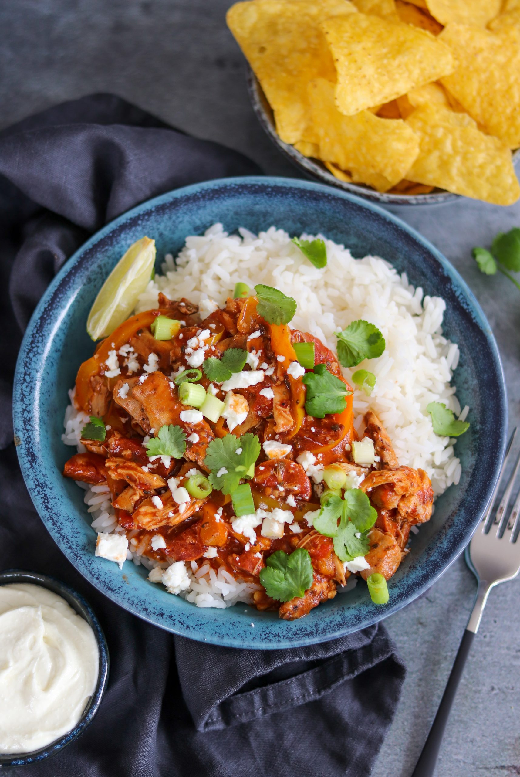 Slow Cooker Chicken and Chorizo