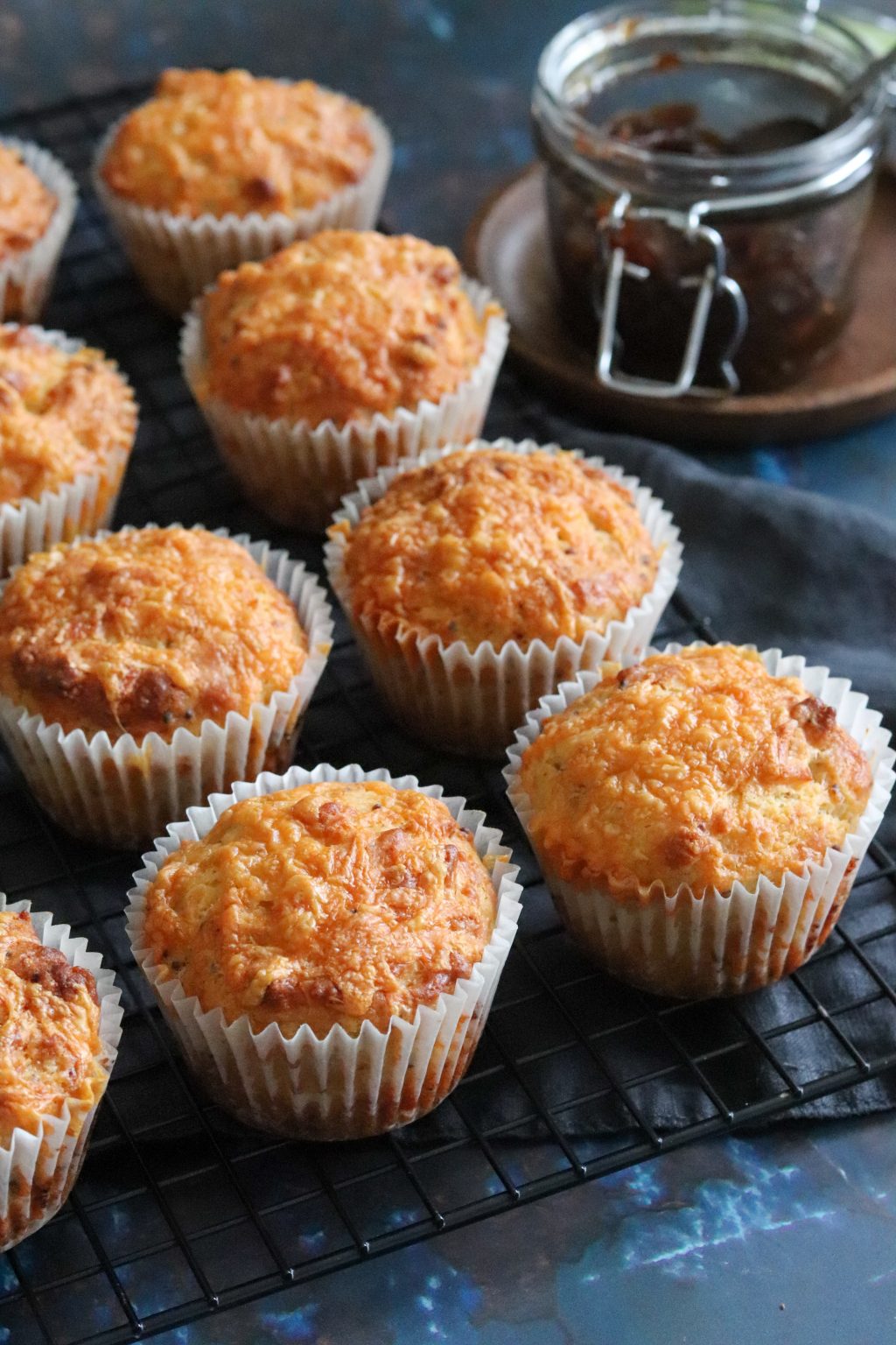 Cheese & Onion Chutney Muffins Curly's Cooking