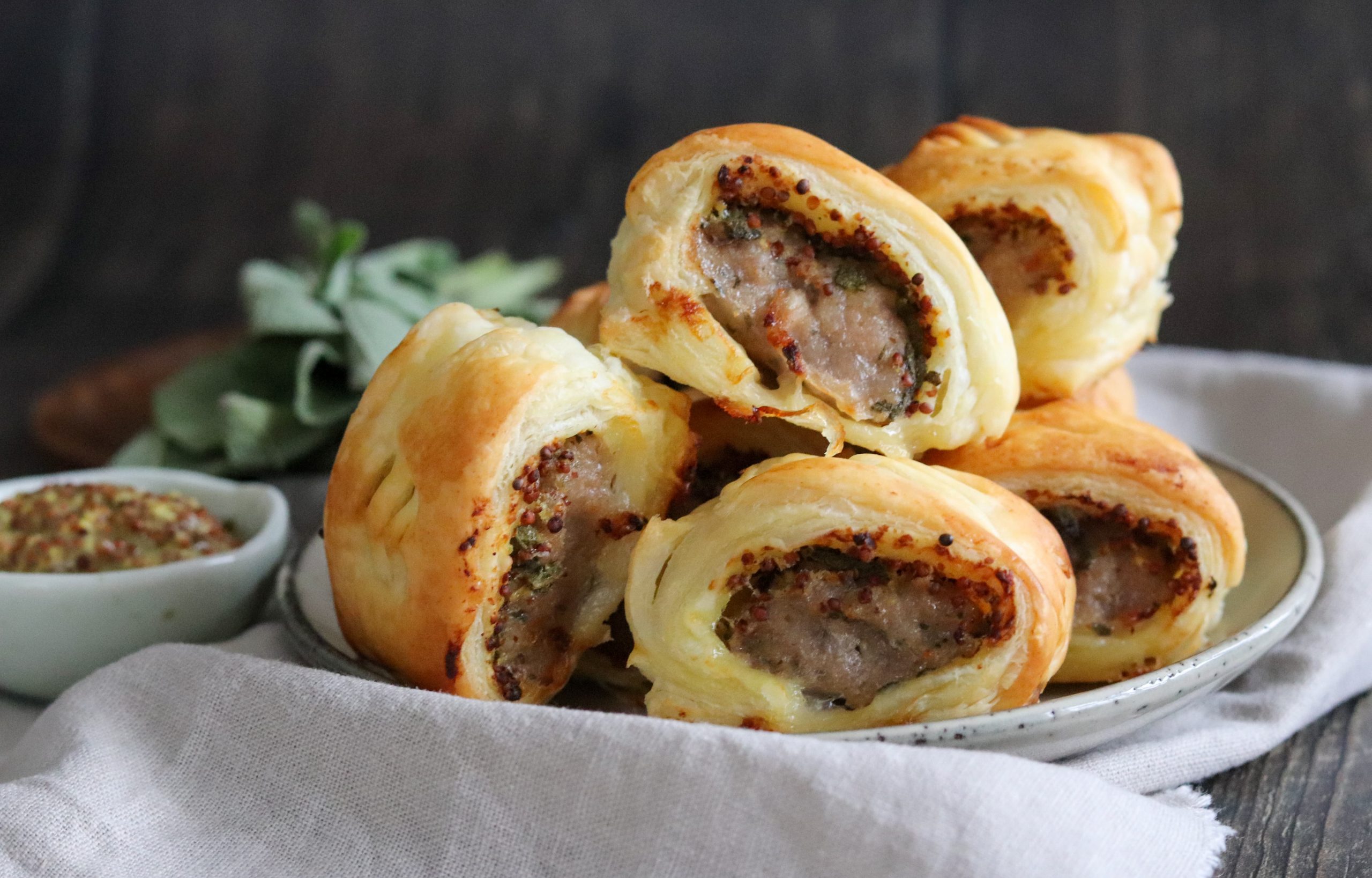 Mustard & Sage Sausage Rolls