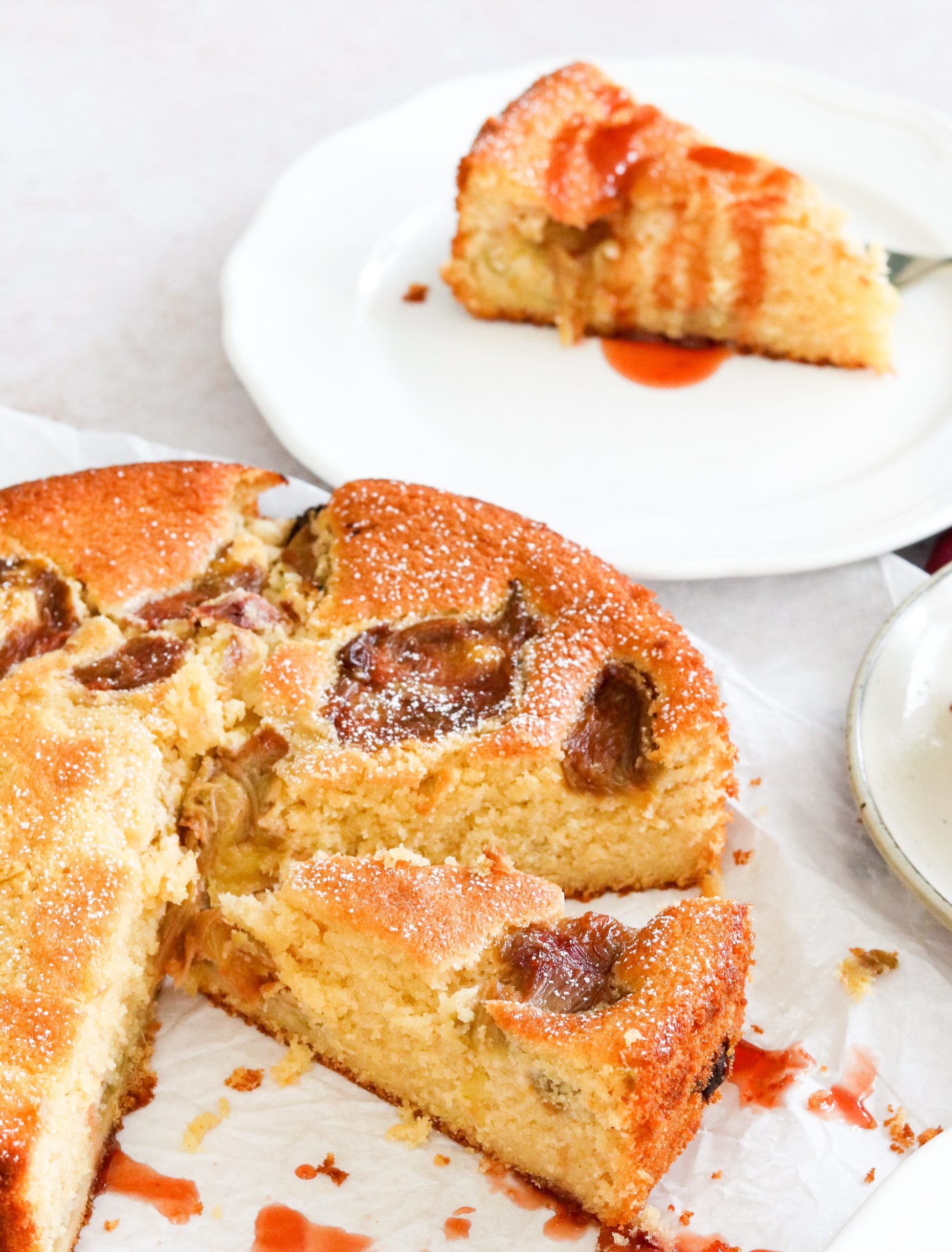 Rhubarb & Vanilla Cake
