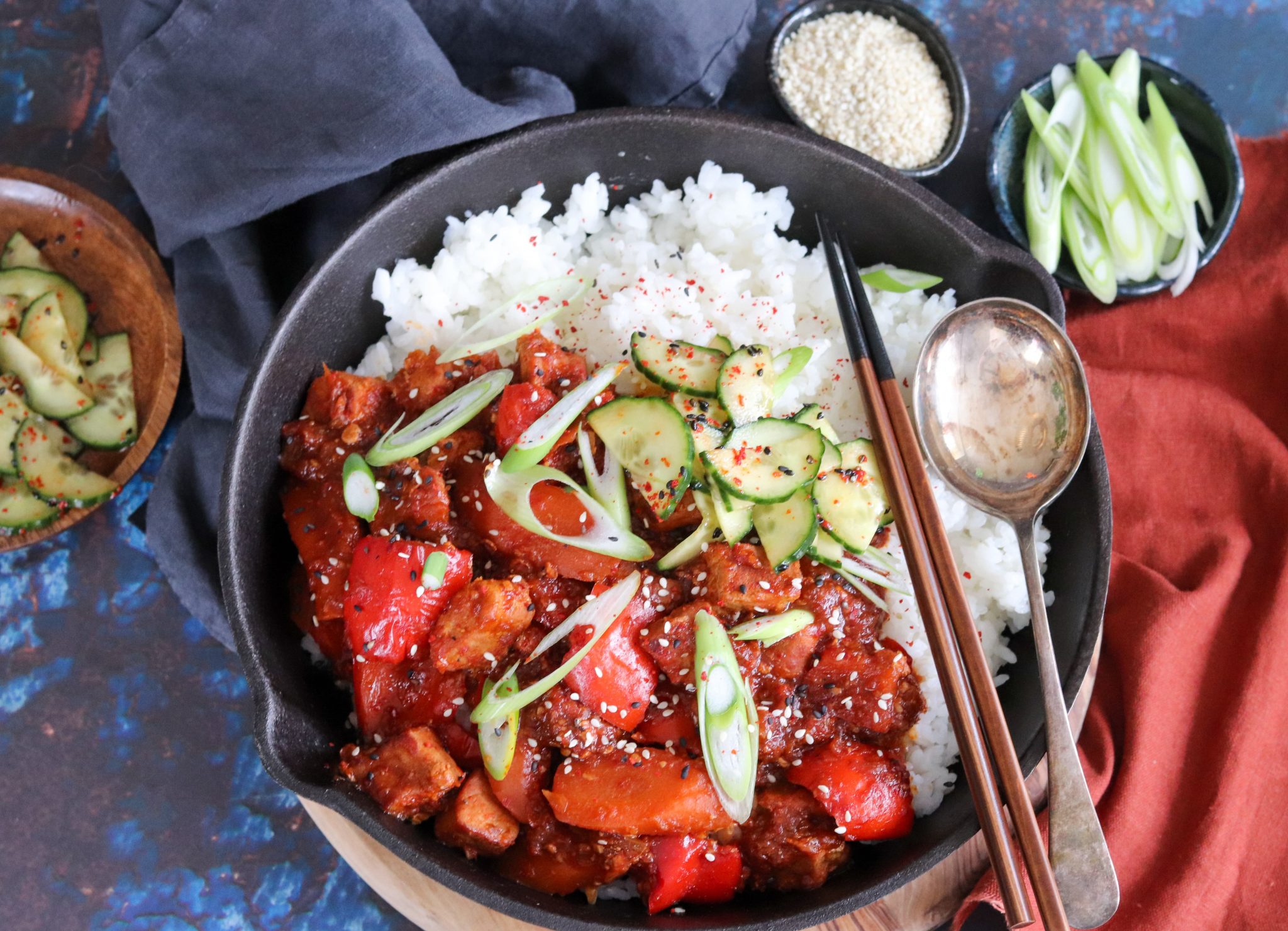 Spicy Korean Pork Stew Curly's Cooking