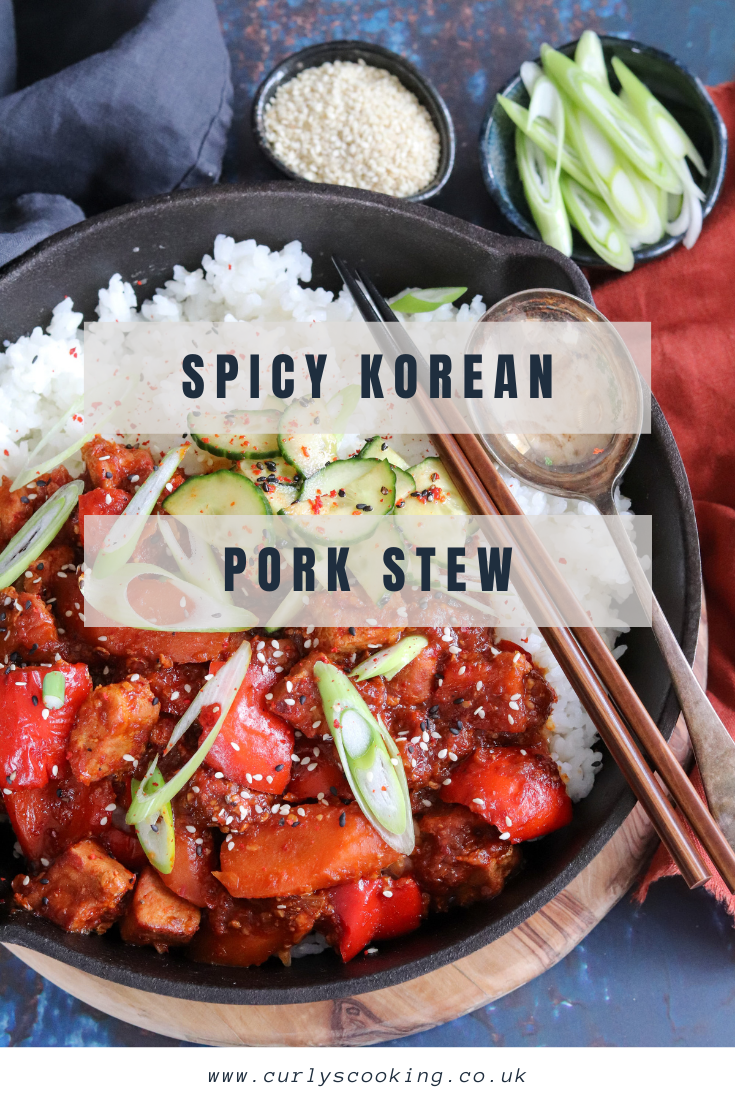 Spicy Korean Pork Stew Curly's Cooking