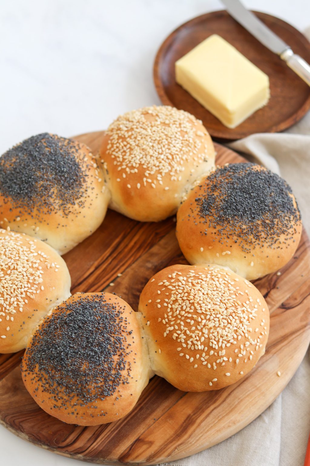 Poppy & Sesame Seed Bread Rolls Curly's Cooking