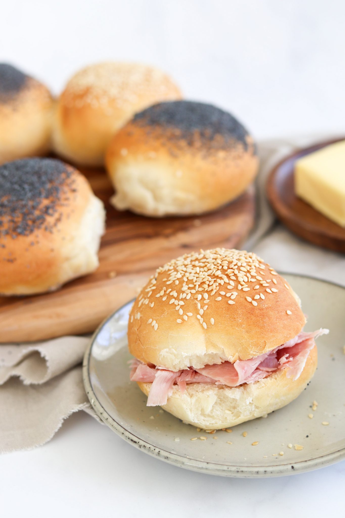 Poppy & Sesame Seed Bread Rolls Curly's Cooking
