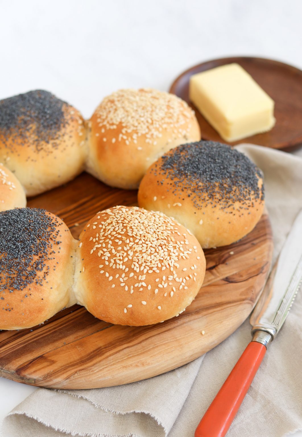 Poppy & Sesame Seed Bread Rolls Curly's Cooking