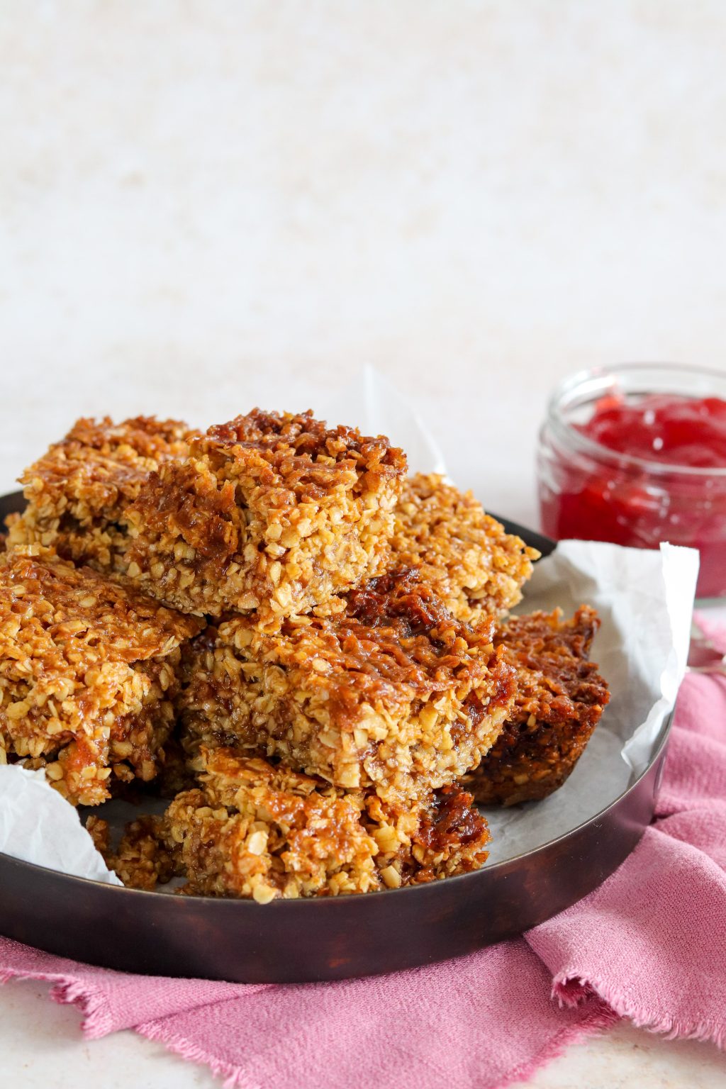 Easy Jam Flapjacks Curly's Cooking