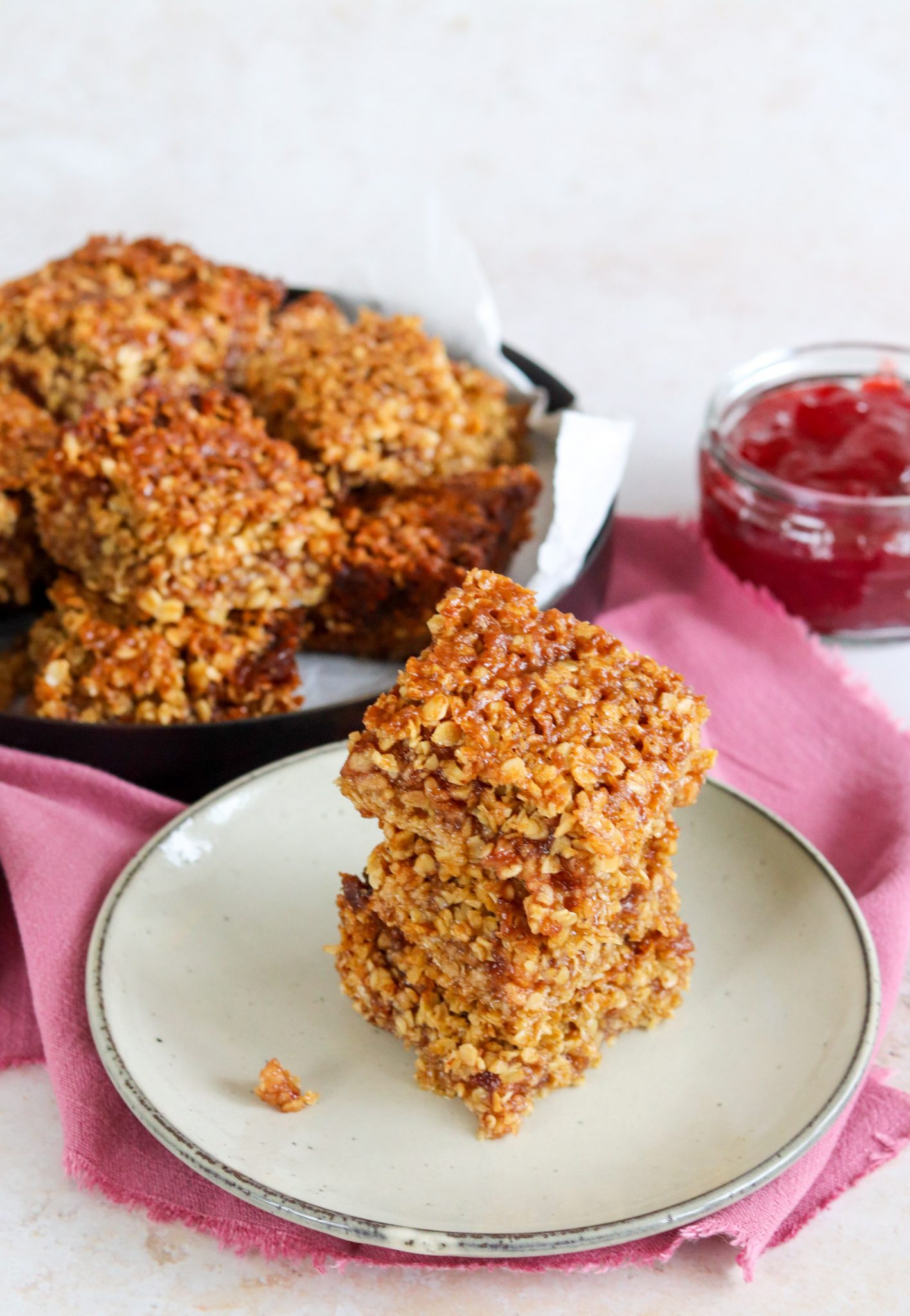 Easy Jam Flapjacks Curly's Cooking