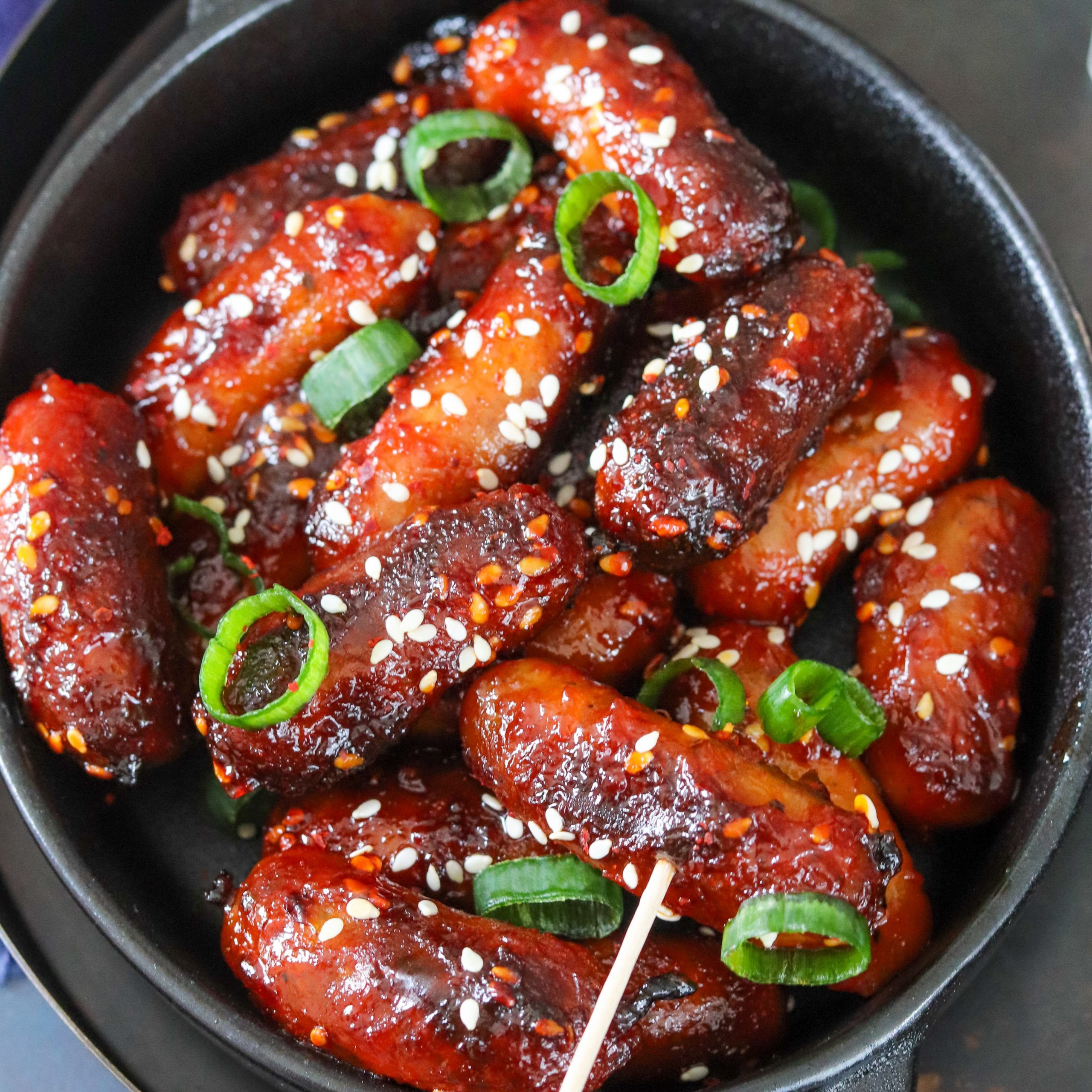 Sticky Korean Cocktail Sausages