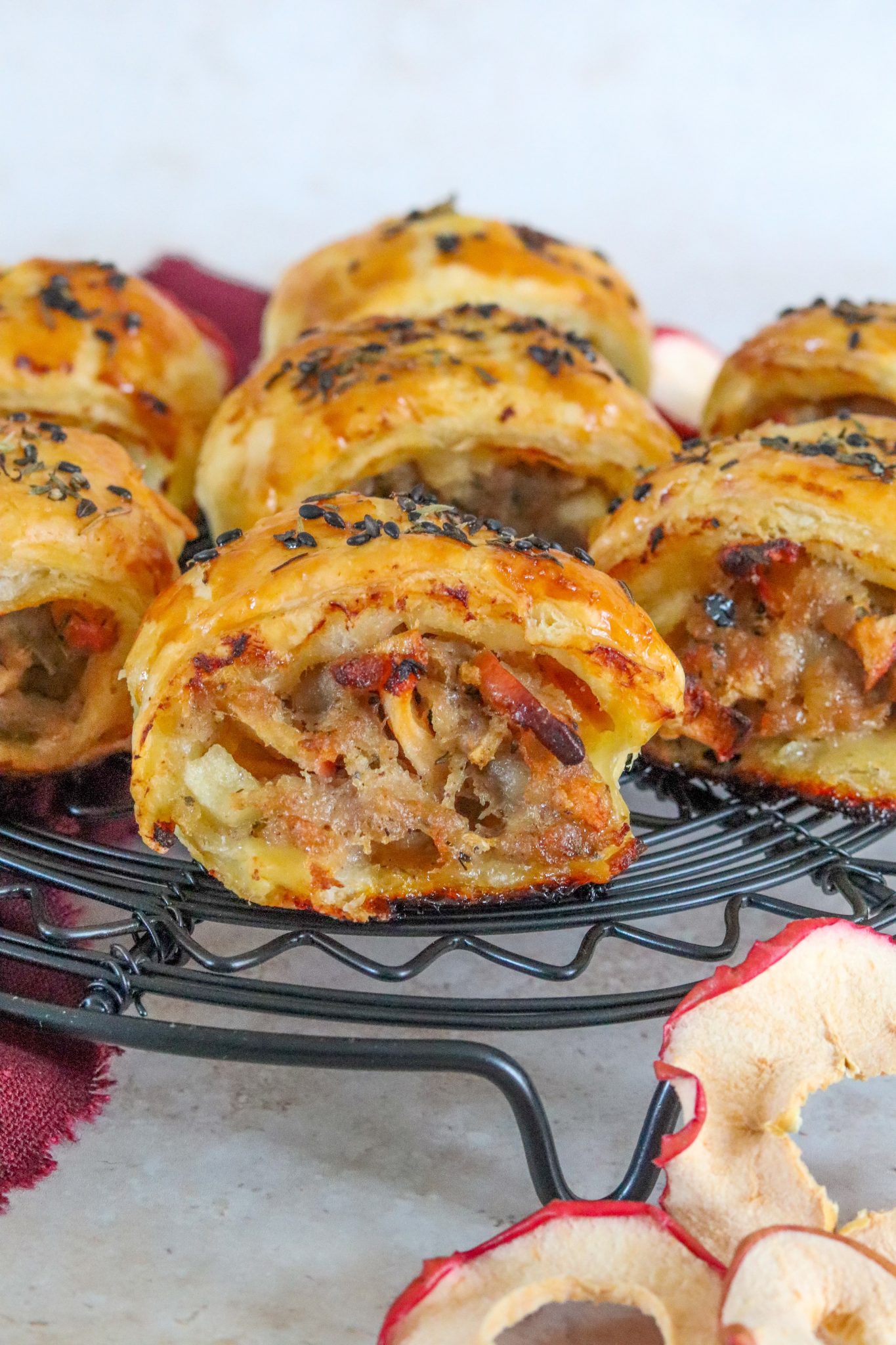 Pork & Apple Sausage Rolls Curly's Cooking