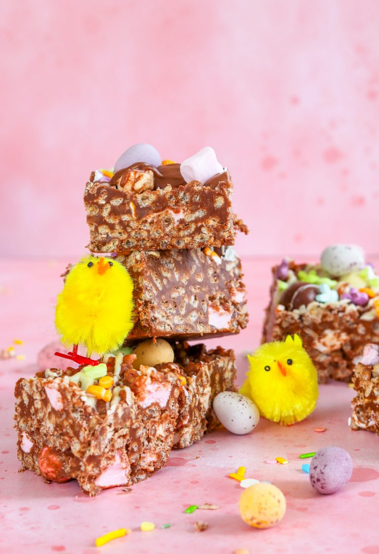 Mini Egg Rice Crispy Squares Curly's Cooking