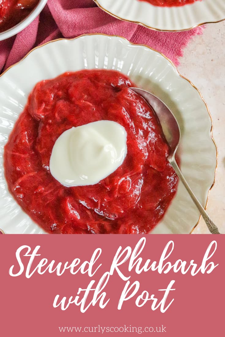 Stewed Rhubarb with Port – Curly's Cooking