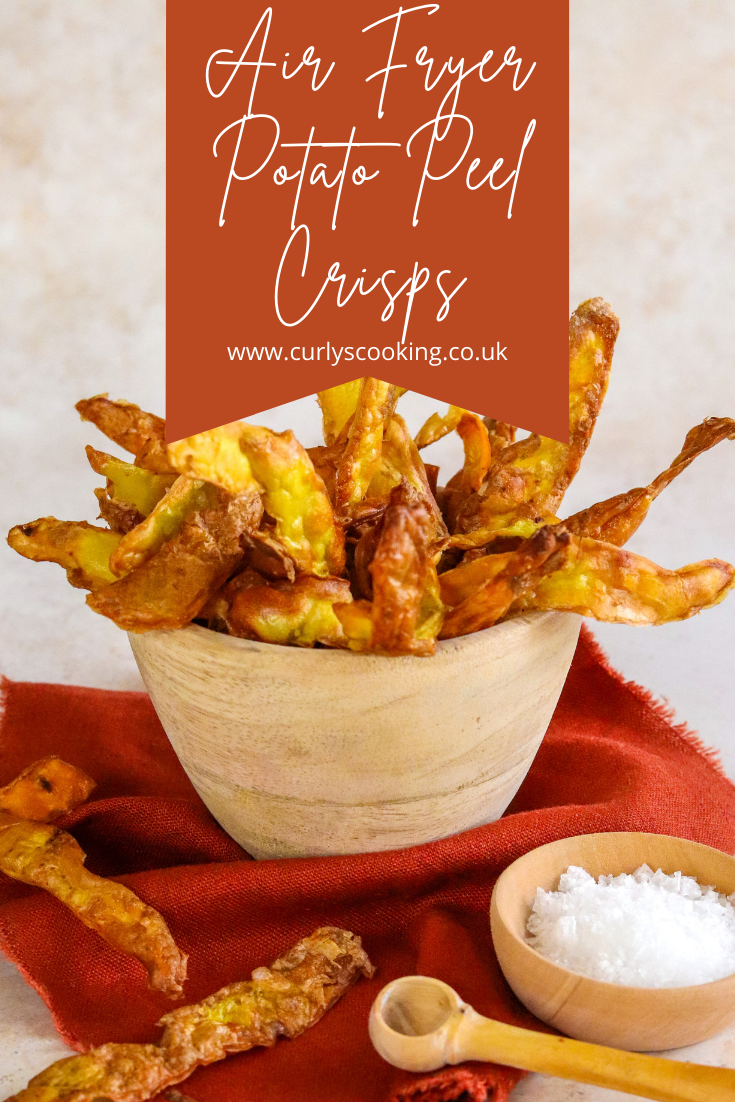 Air Fryer Potato Peel Crisps Curly's Cooking