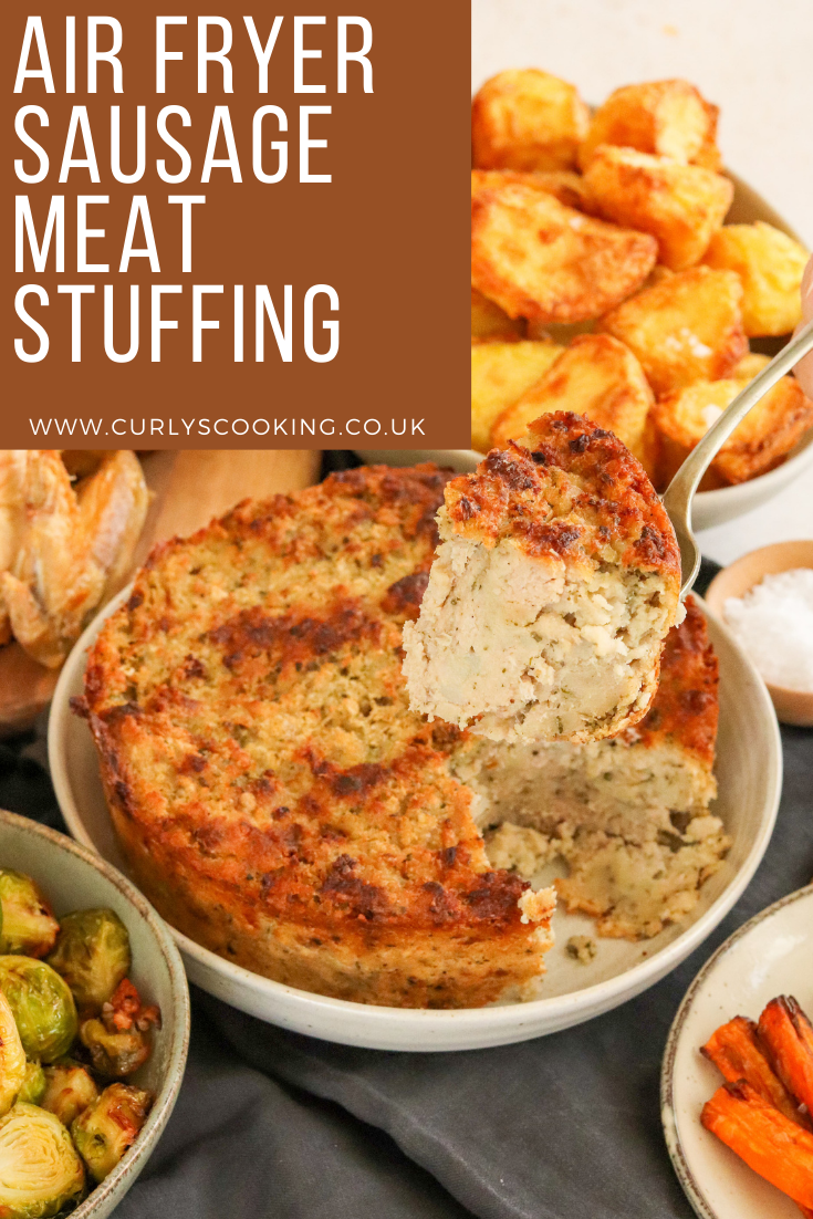 Air Fryer Sausage Meat Stuffing Curly's Cooking