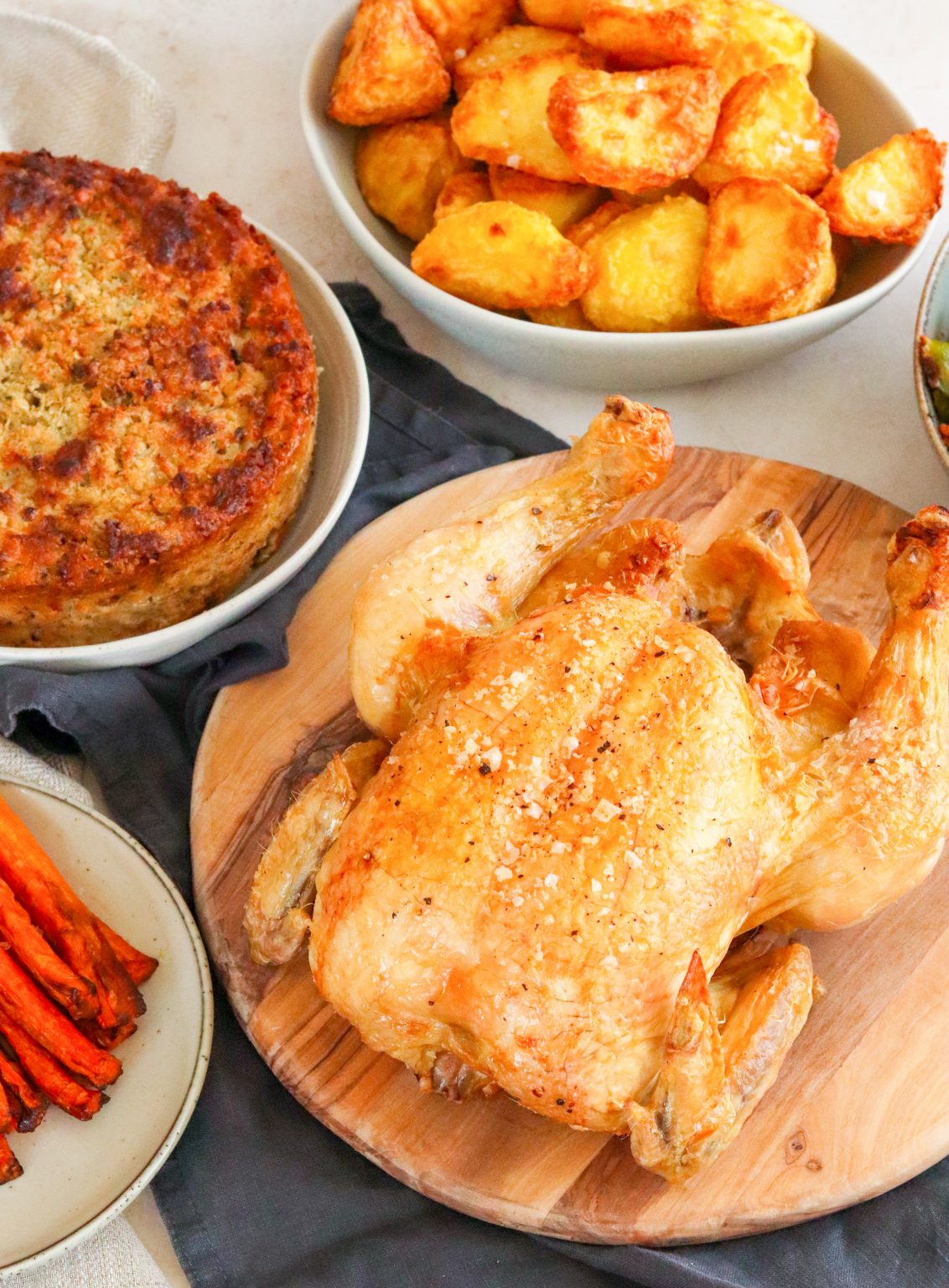 Simple Air Fryer Whole Roast Chicken Curly's Cooking