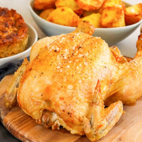 Air Fryer Whole Chicken Recipe - Juicy and Flavorful Homemade Rotisserie  Chicken