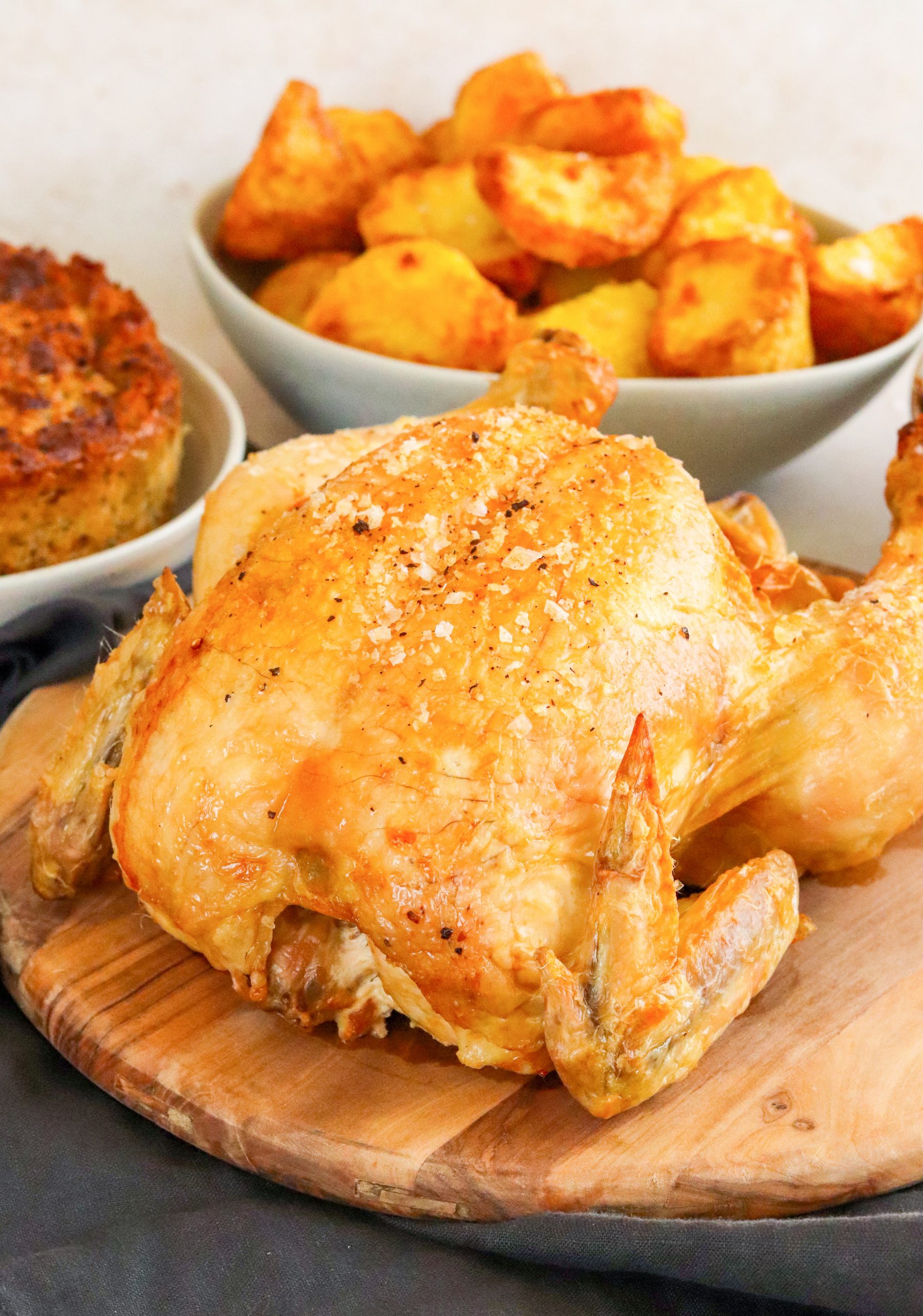 Easy and Crispy Whole Roasted Chicken Recipe - Eat Simple Food